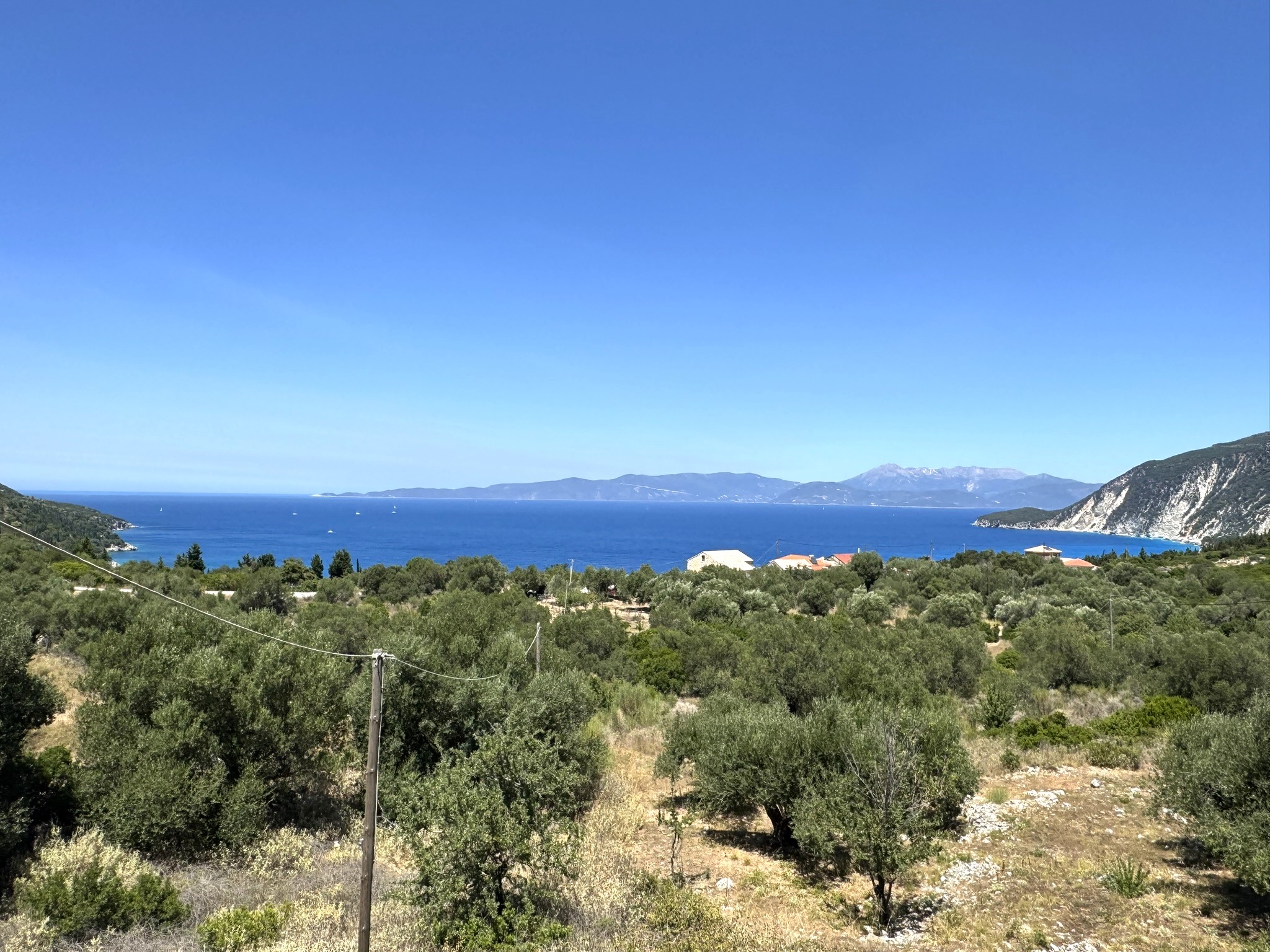 Sea views from house for sale in Ithaca Greece, Ag. Saranda