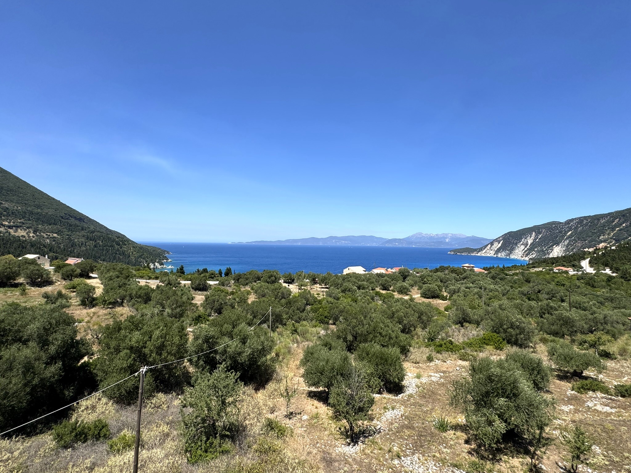 Sea views of house for sale in Ithaca Greece, Ag. Saranda
