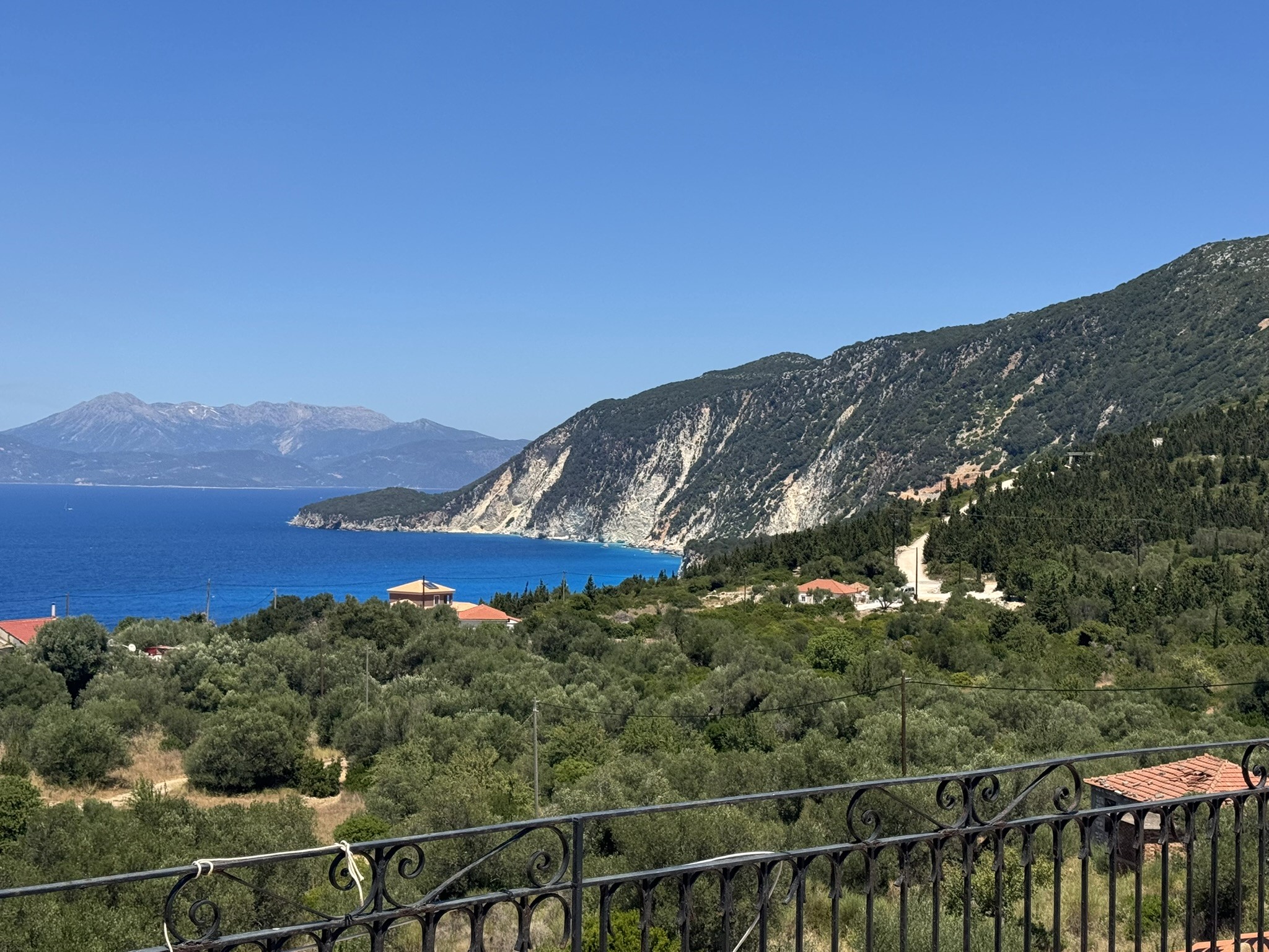 Sea views of house for sale in Ithaca Greece, Ag. Saranda