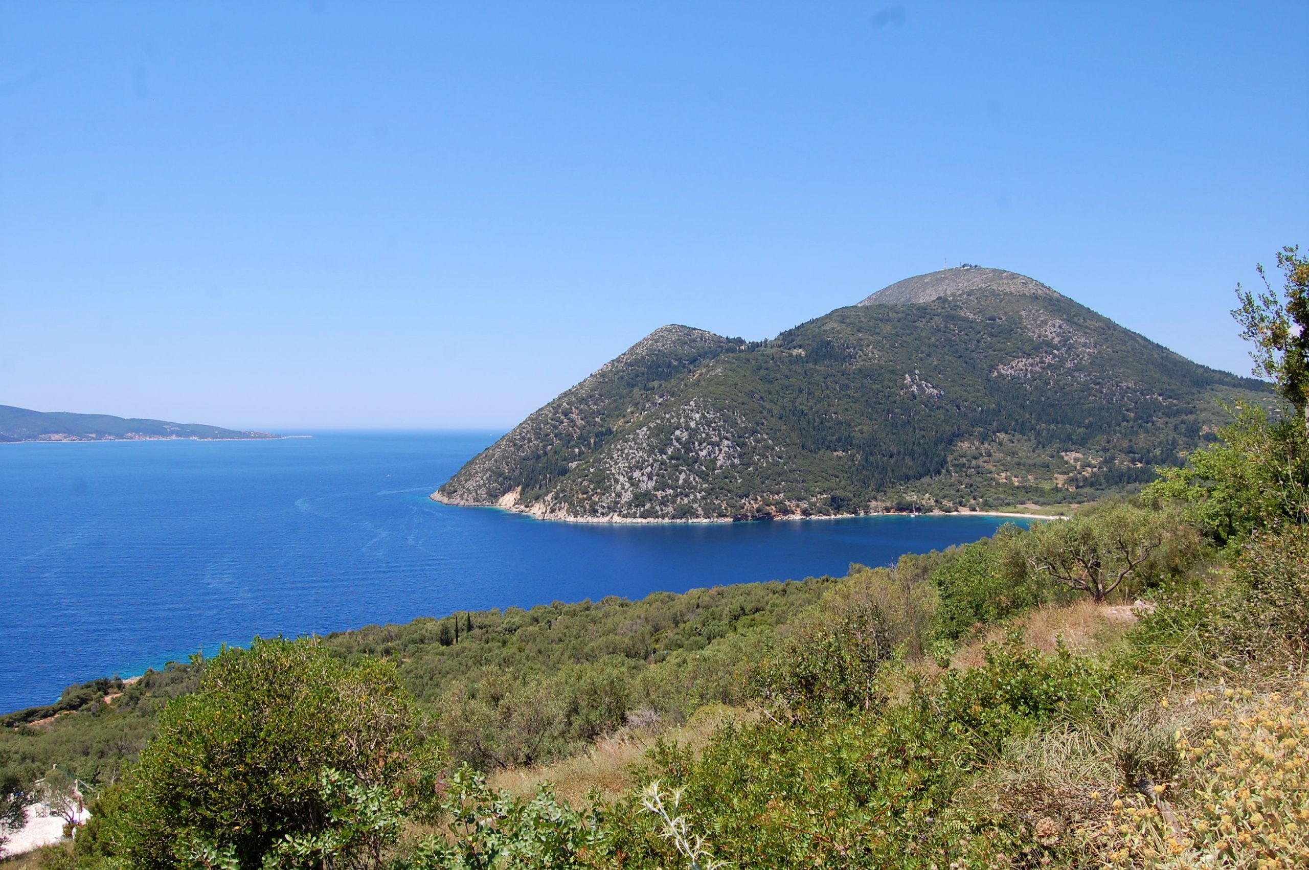Sea views of cottages for sale in Ithaca Greece, Stavros