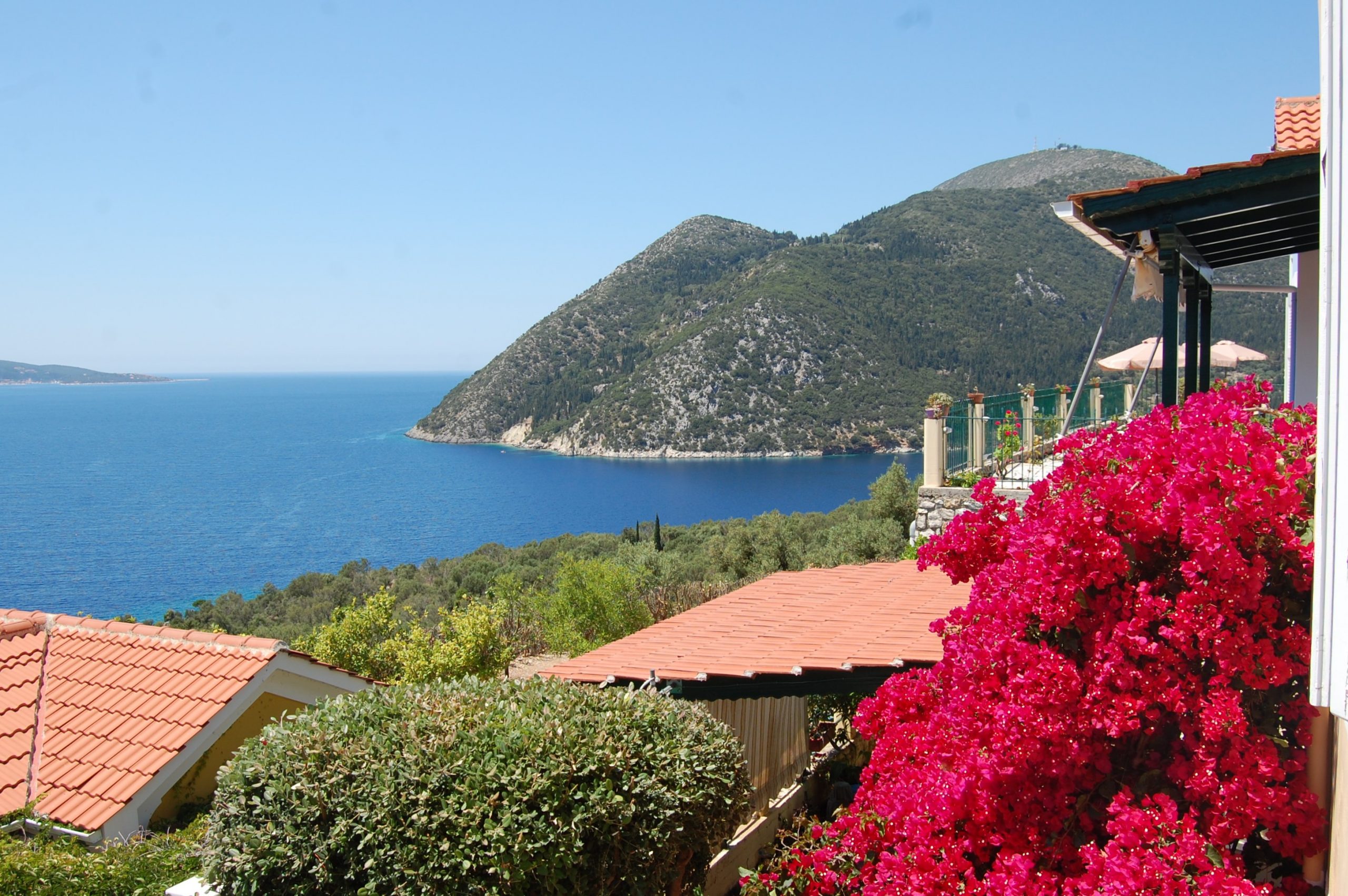 Sea views of cottages for sale in Ithaca Greece, Stavros