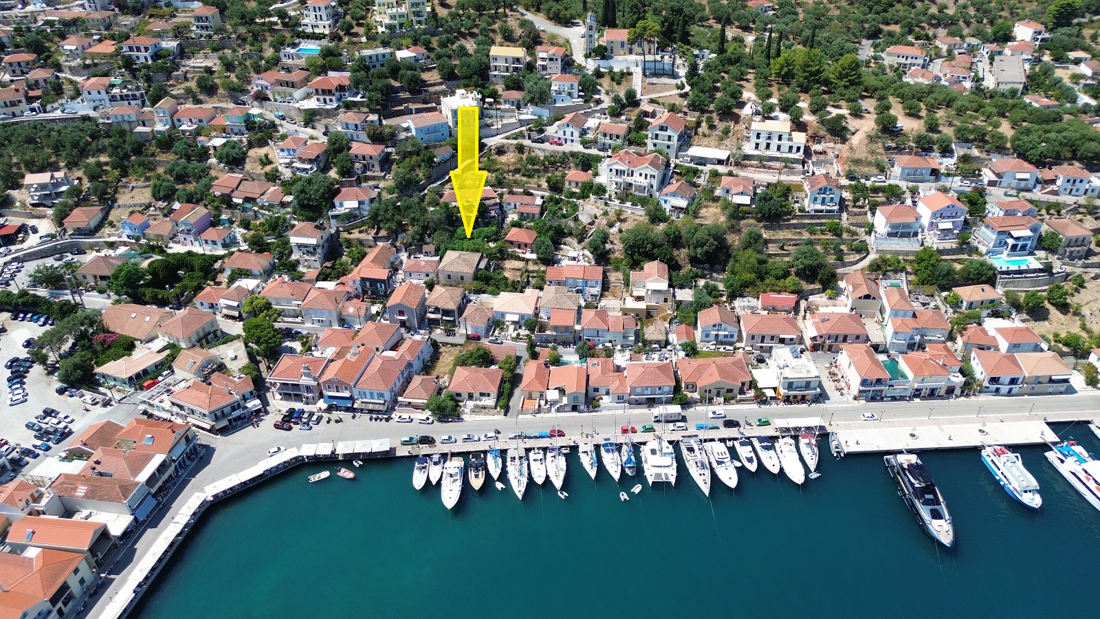 Location of land for sale in Ithaca Greece, Vathi