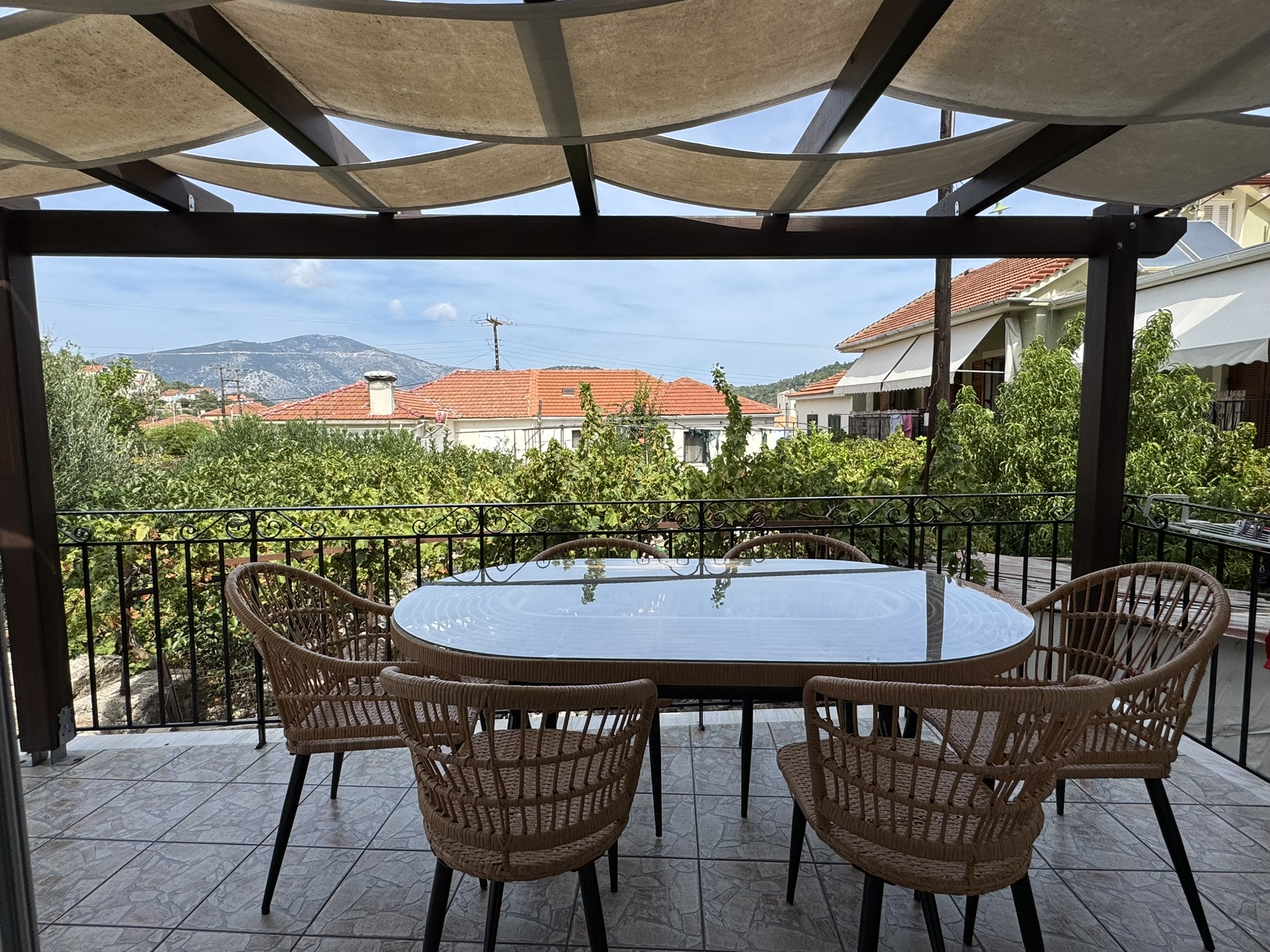 Balcony of house for sale in Ithaca Greece, Vathi