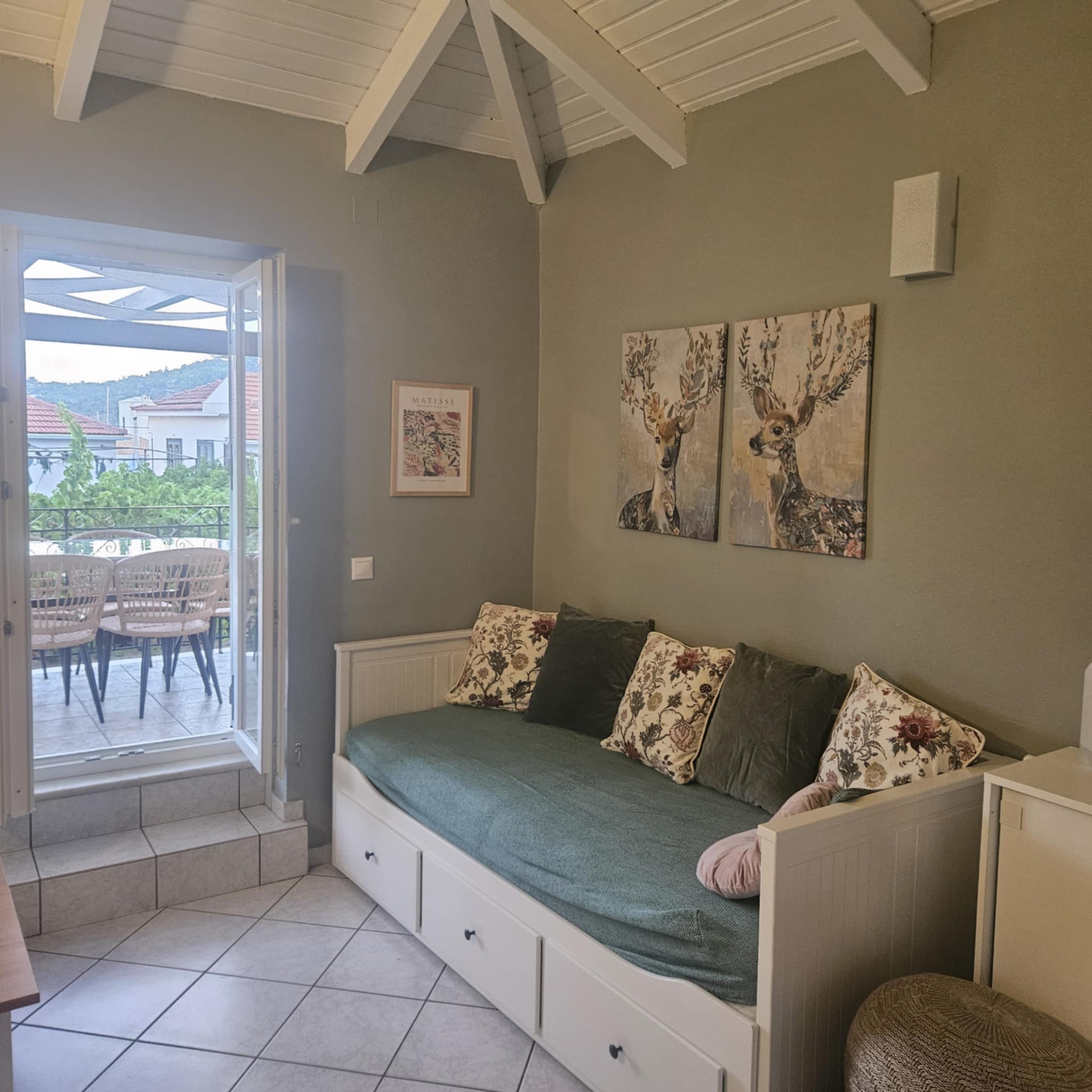 Living area of house for sale in Ithaca Greece, Vathi