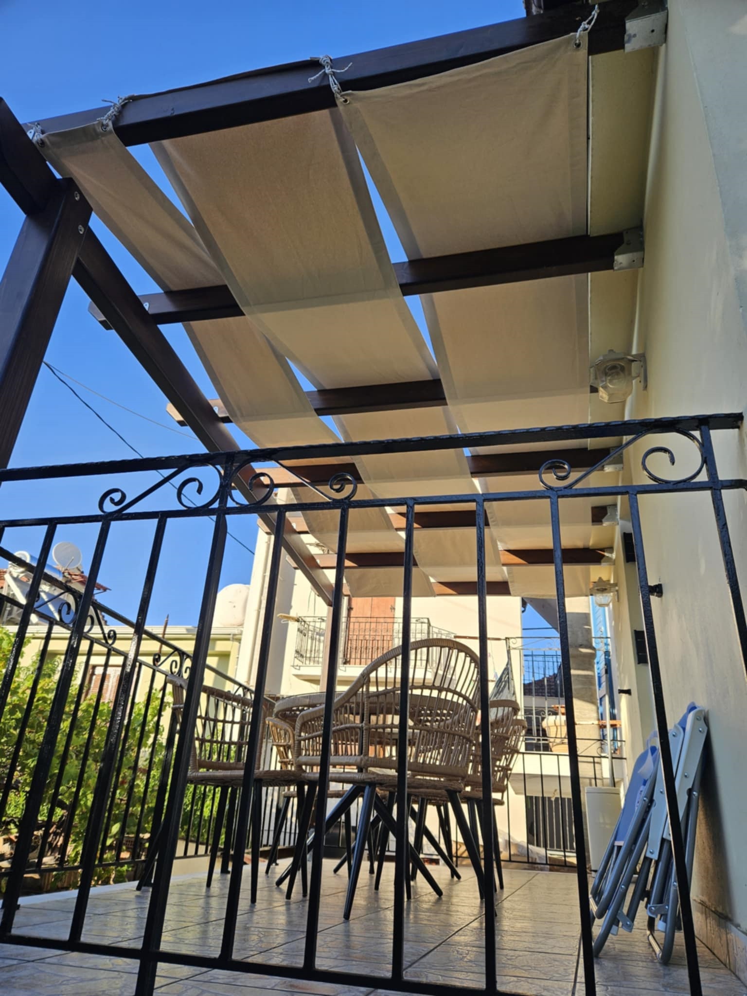 Balcony of house for sale in Ithaca Greece, Vathi