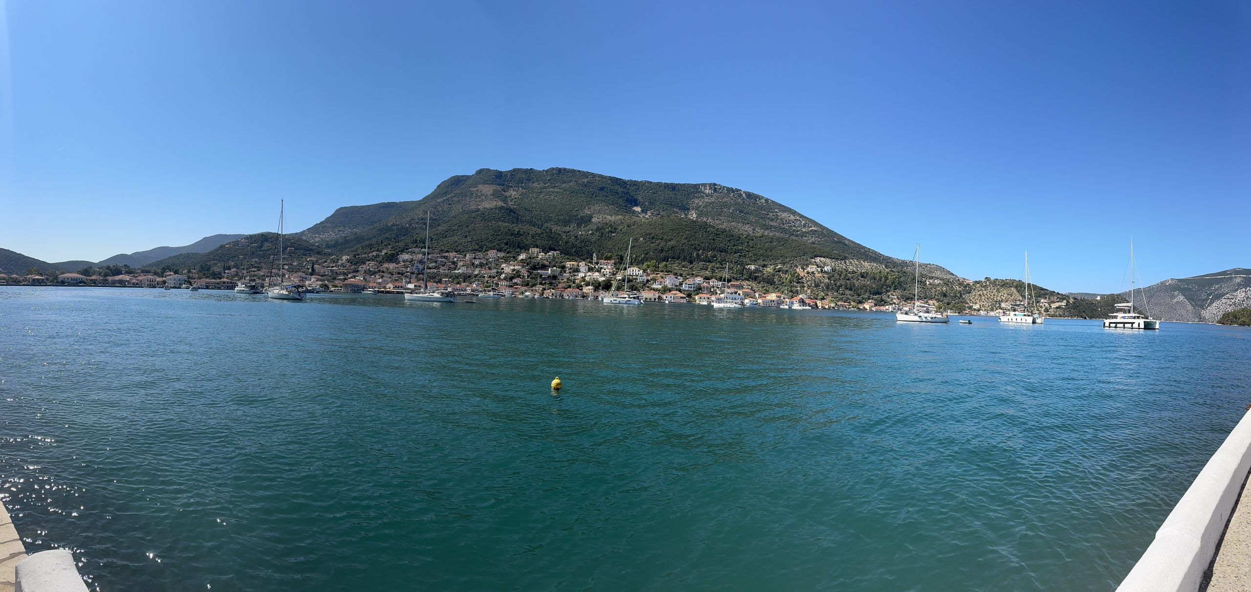 Panoramic view from house for sale in Ithaca Greece, Vathi