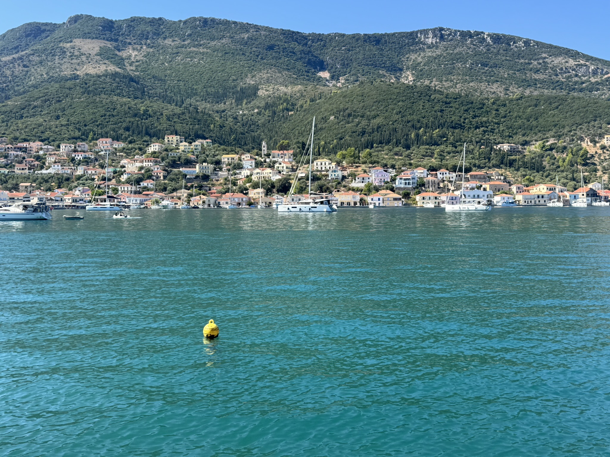 Sea views of house for sale in Ithaca Greece, Vathi
