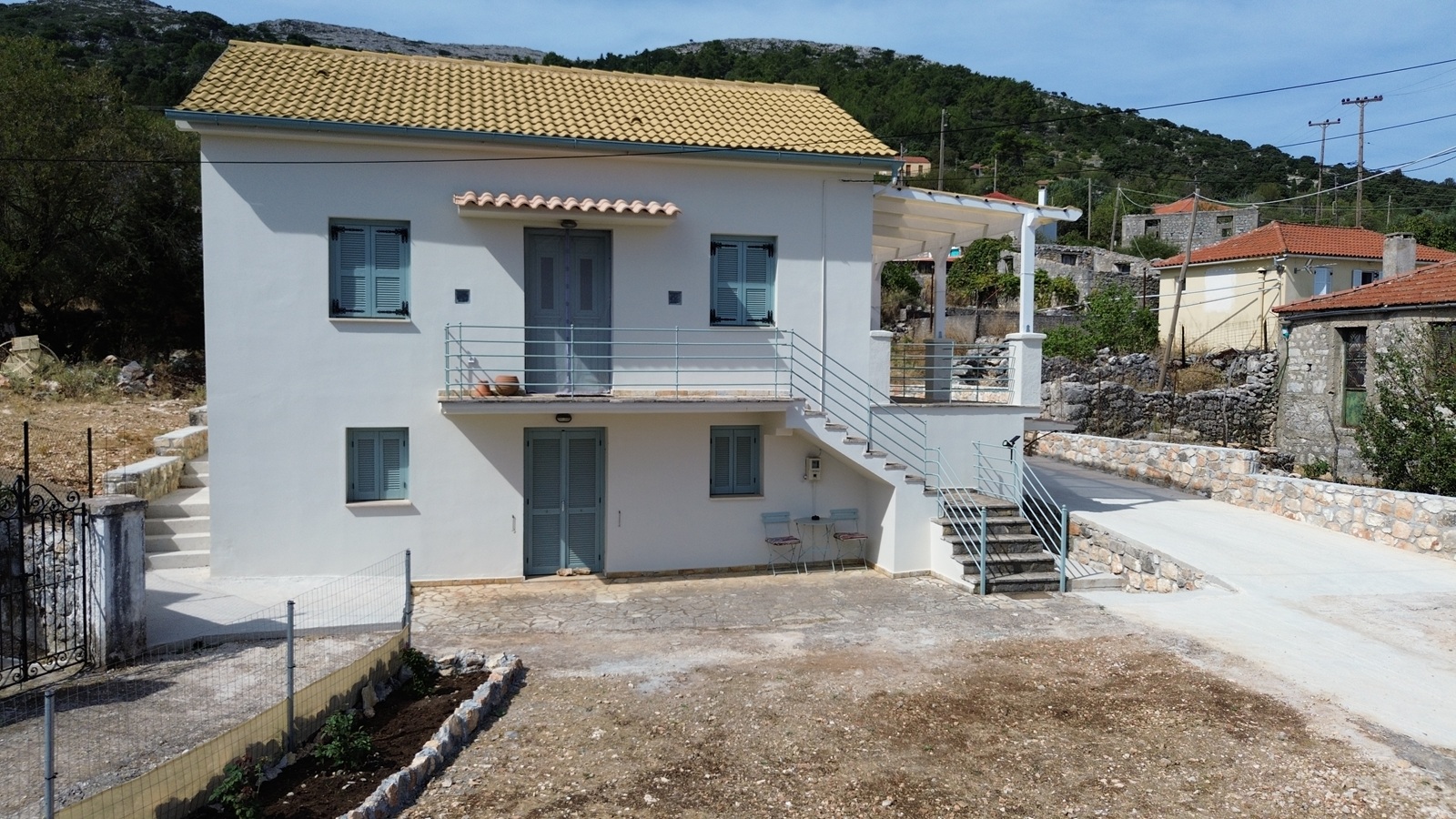 External view of house for sale in Ithaca Greece, Anoghi