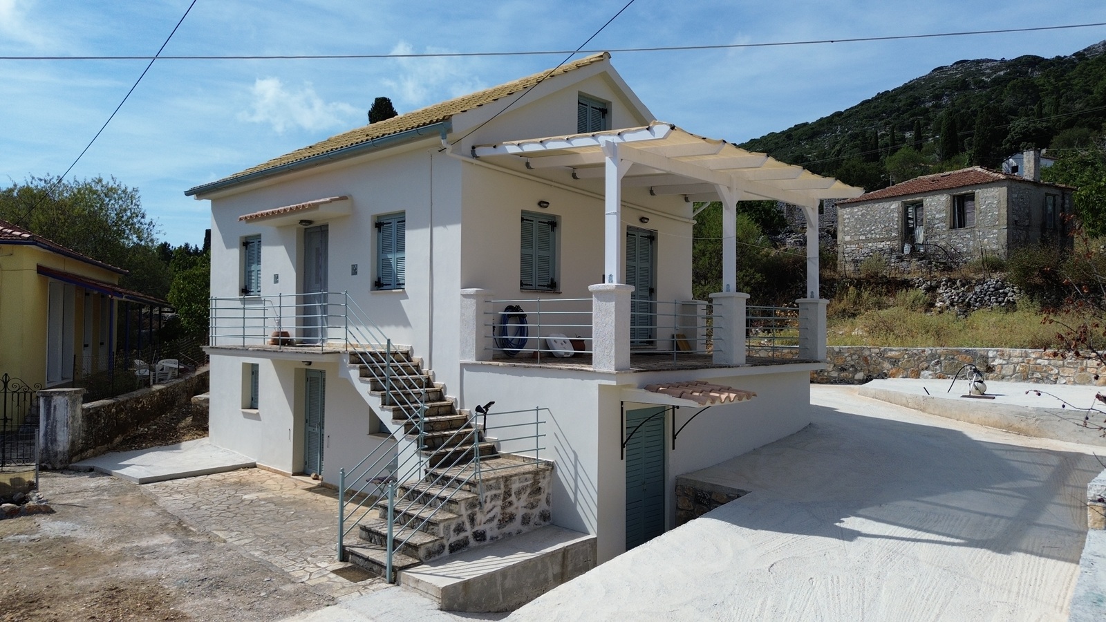 External view of house for sale in Ithaca Greece, Anoghi