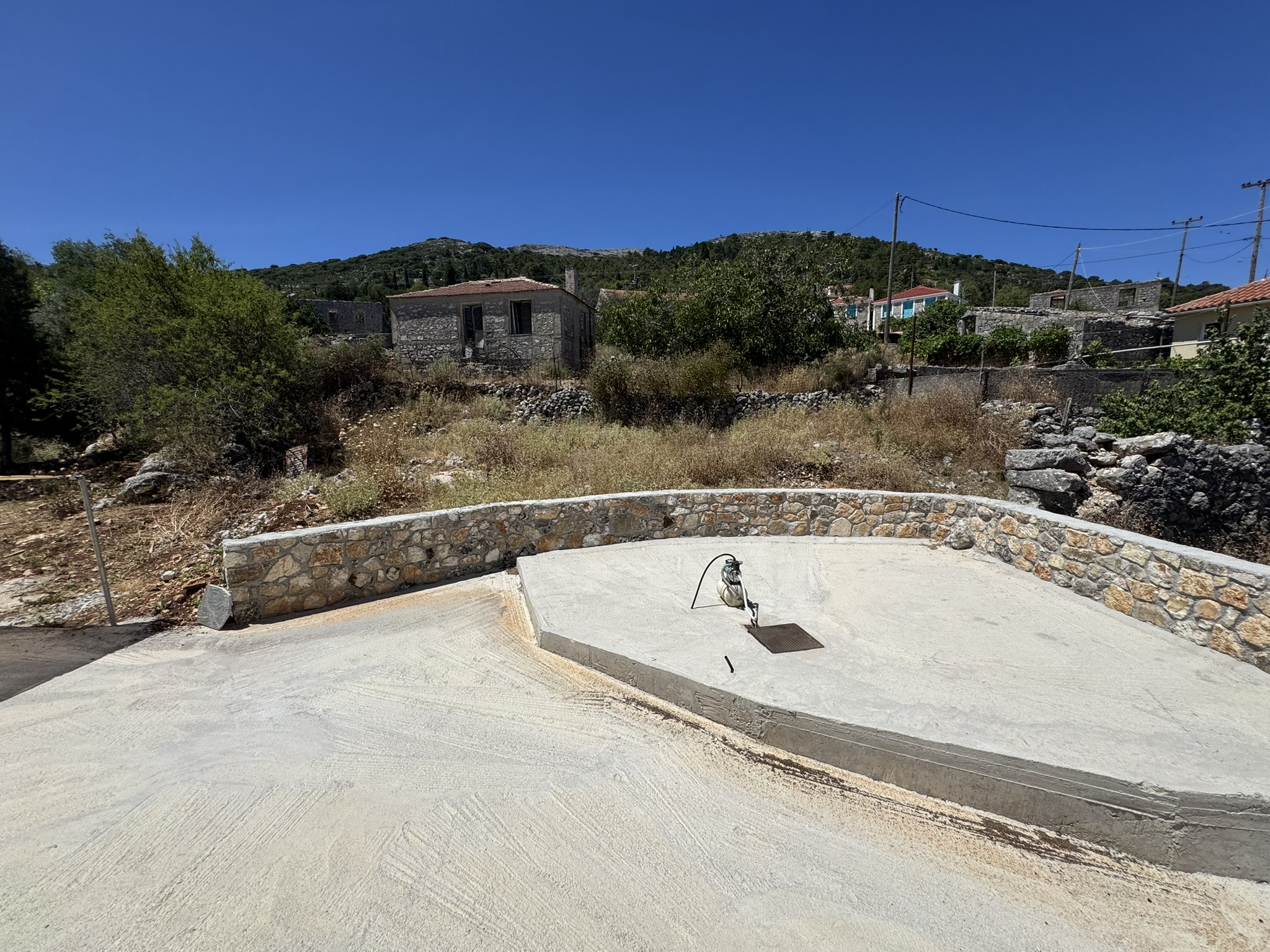 Outside area of house for sale in Ithaca Greece, Anoghi