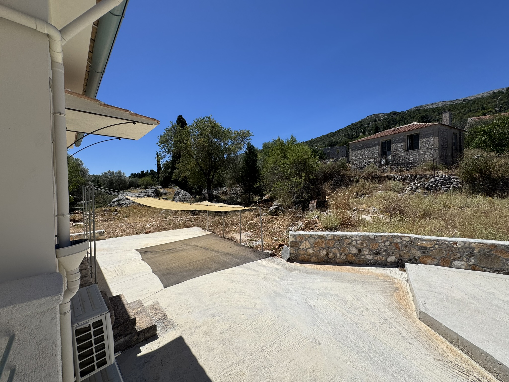 Outside area of house for sale in Ithaca Greece, Anoghi