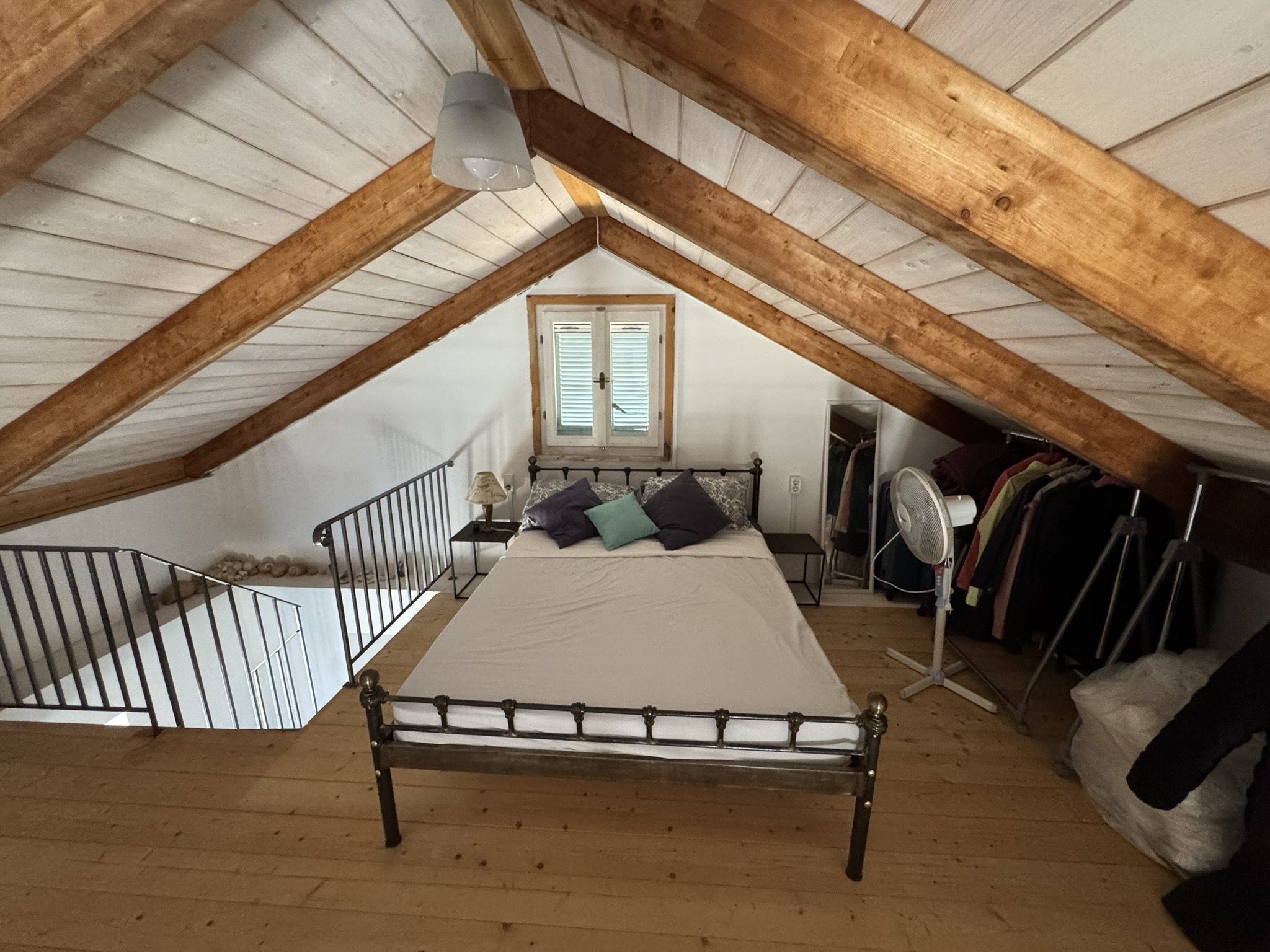 Attic bedroom of house for sale in Ithaca Greece, Anoghi
