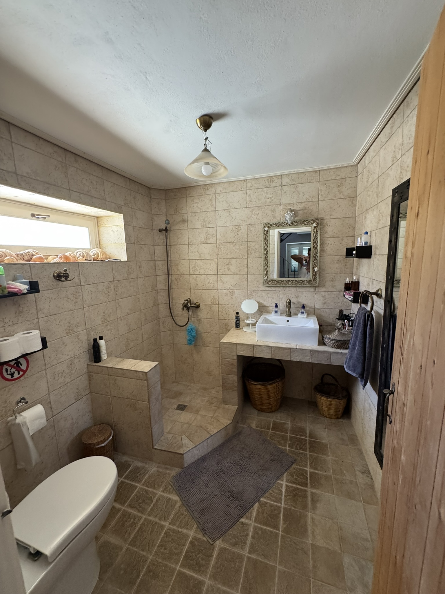 Bathroom of house for sale in Ithaca Greece, Anoghi