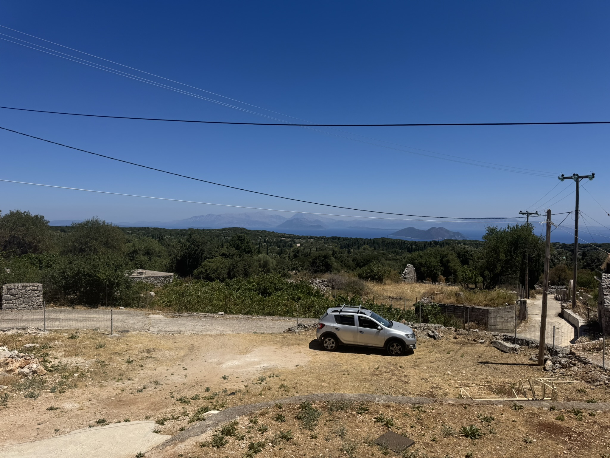 Sea views of house for sale in Ithaca Greece, Anoghi