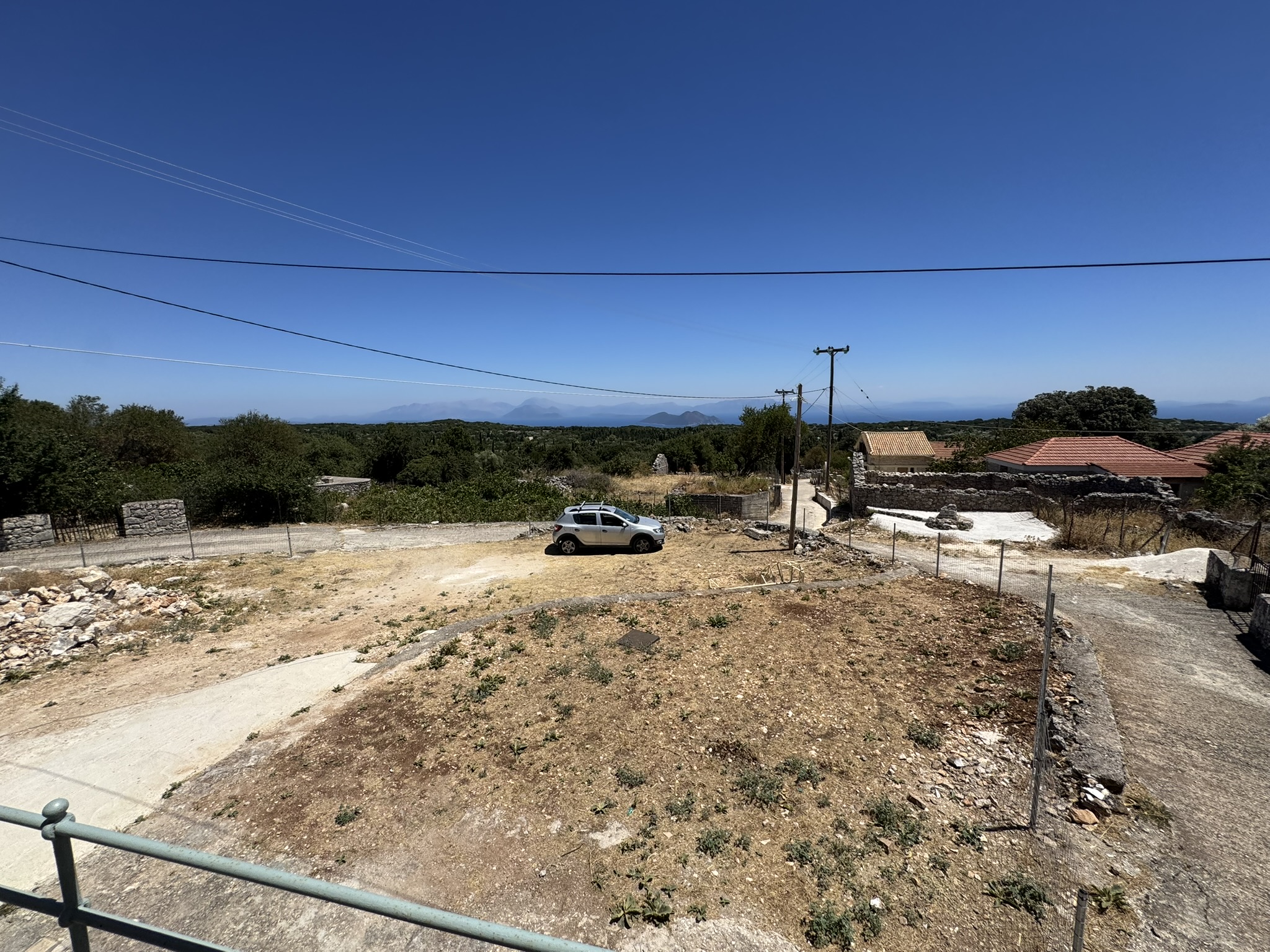 Land in front of house for sale in Ithaca Greece, Anoghi