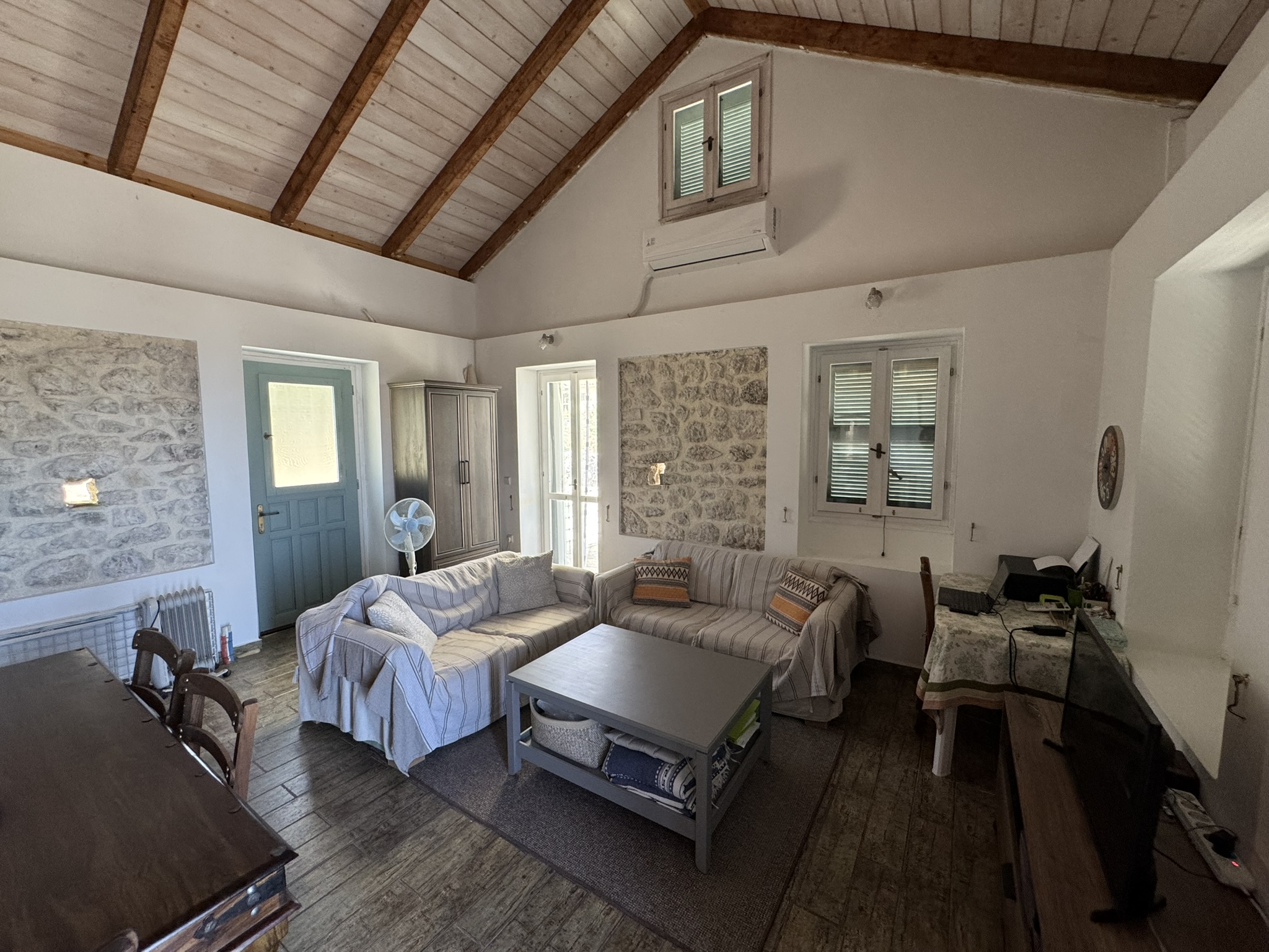 Living area of house for sale in Ithaca Greece, Anoghi