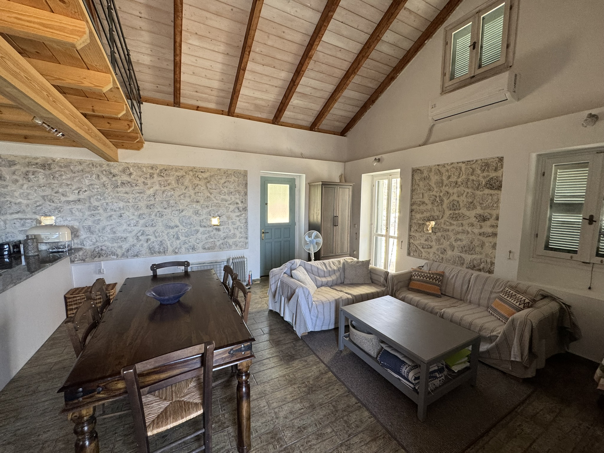Living area of house for sale in Ithaca Greece, Anoghi