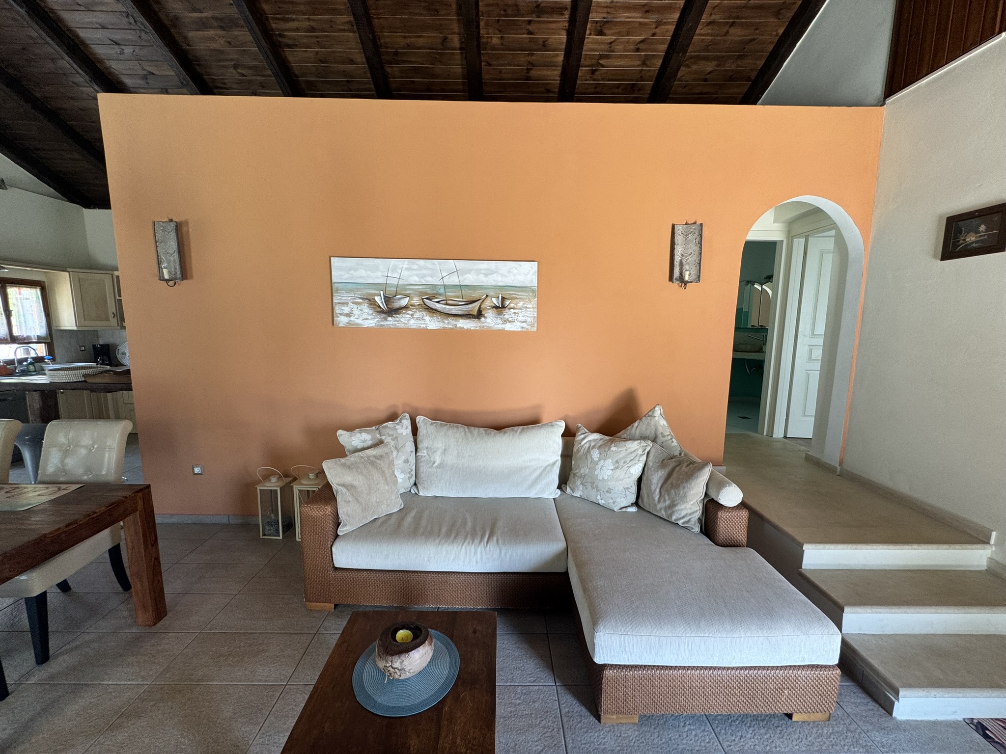 Living area of house for sale in Ithaca Greece, Lefki