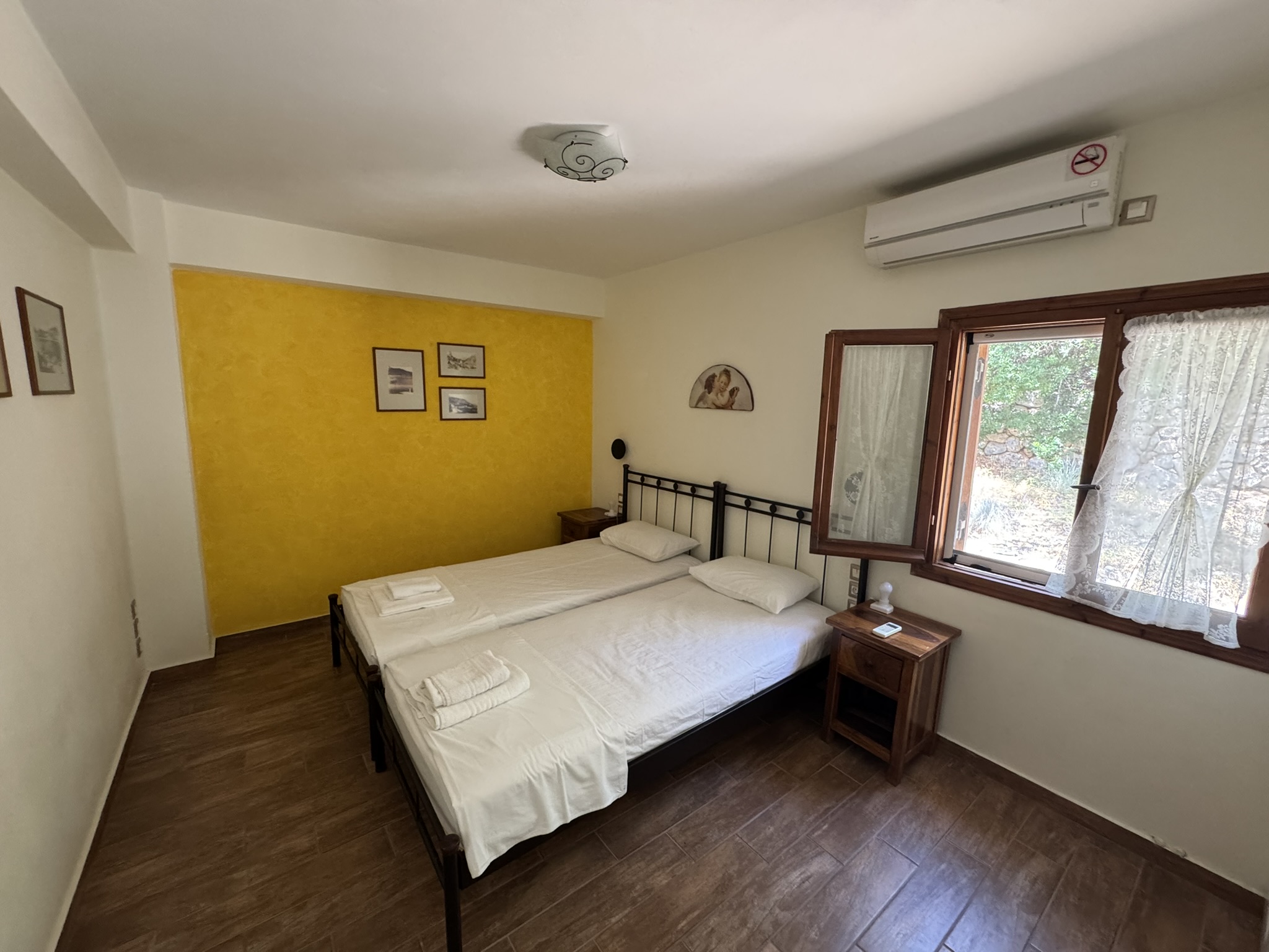 Twin bedroom of house for sale in Ithaca Greece, Lefki