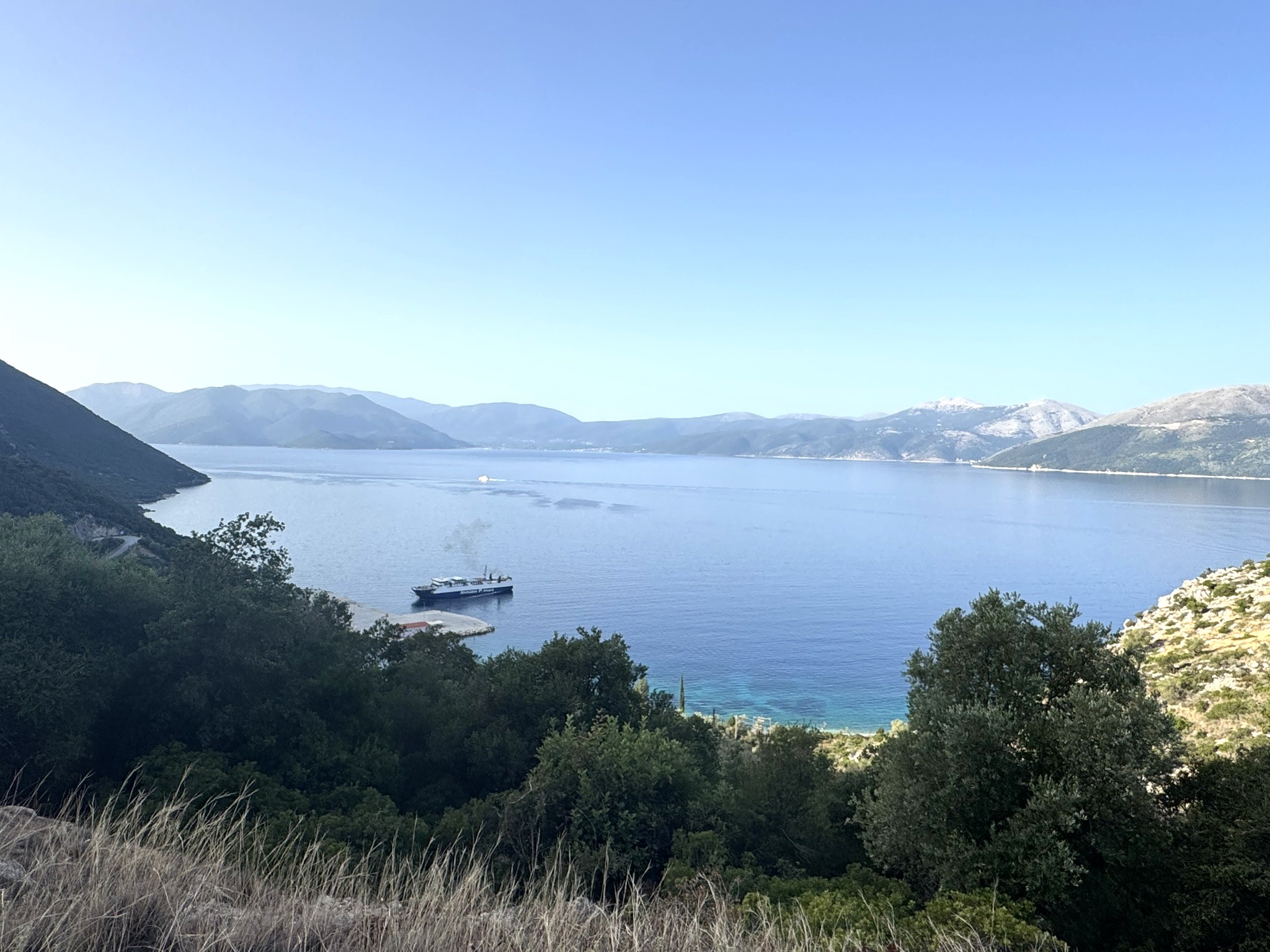 Sea views from land for sale in Ithaca Greece, Piso Aetos