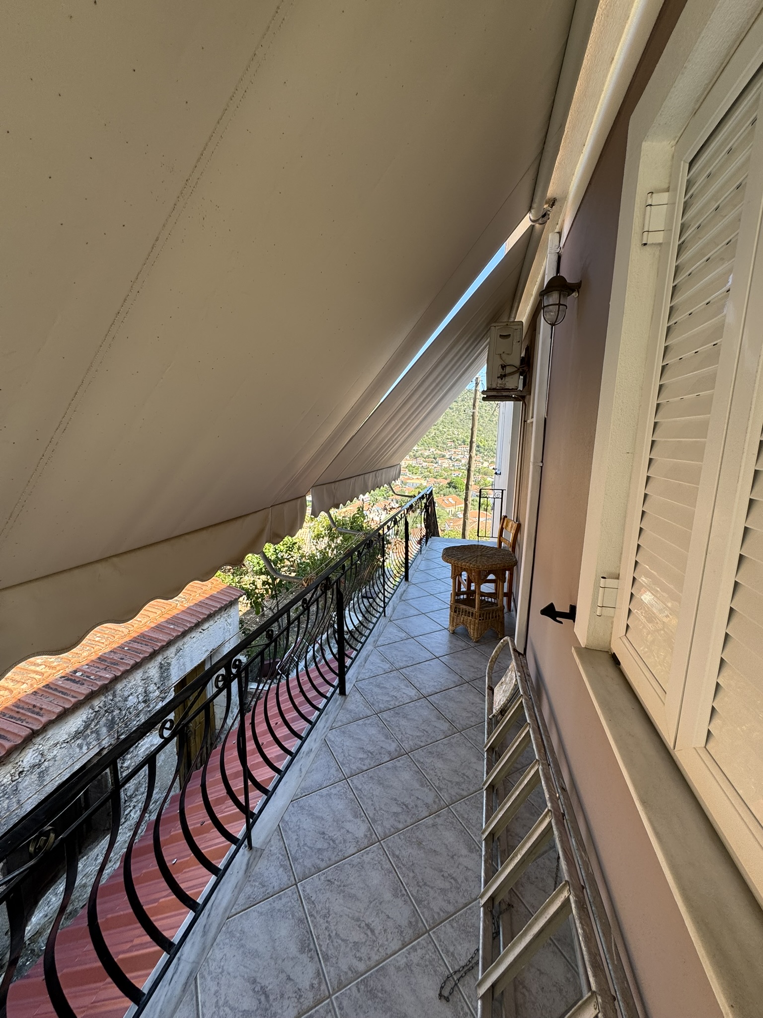 Balcony of house for sale in Ithaca Greece, Vathi