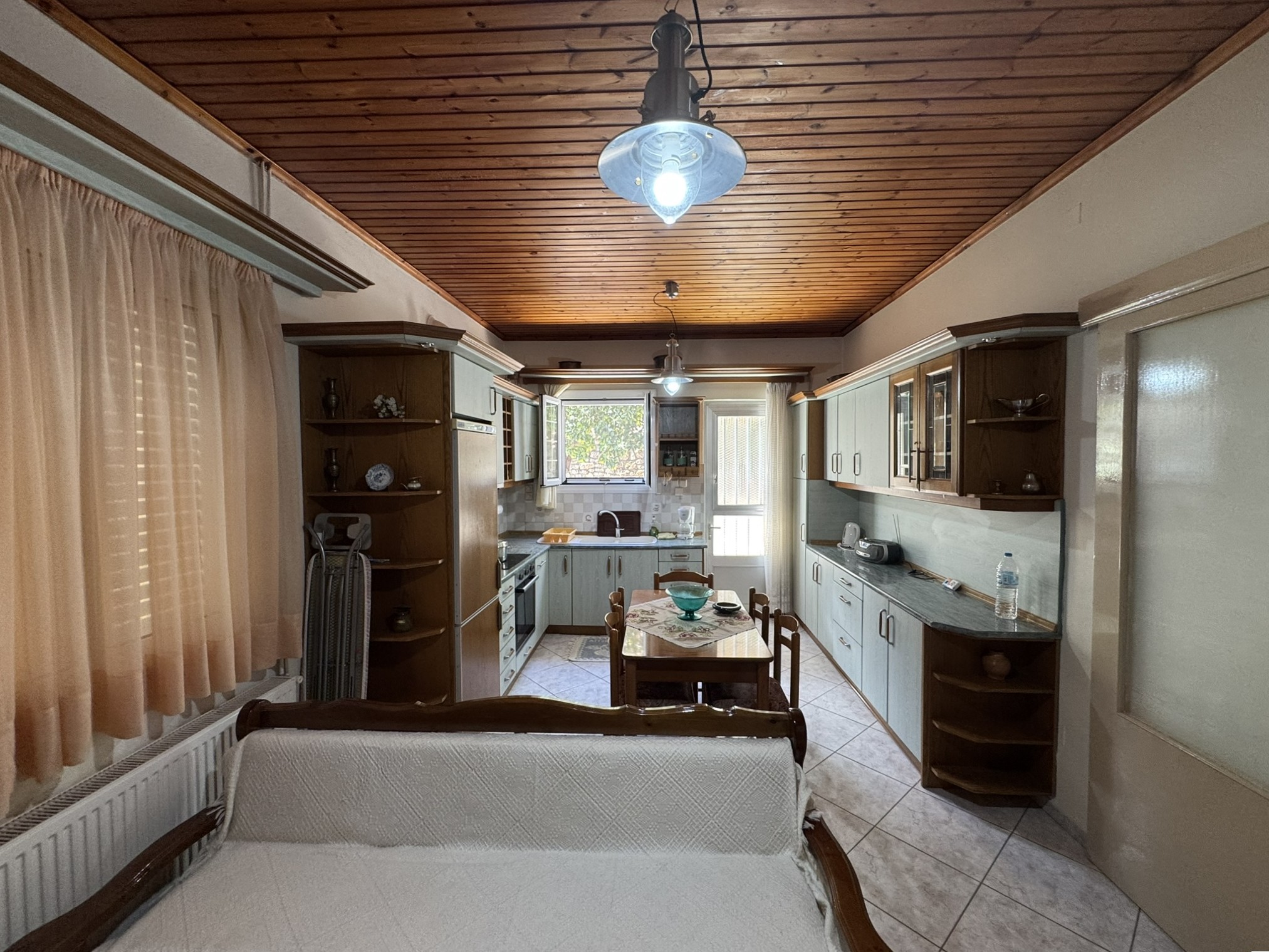 Open plan kitchen of house for sale in Ithaca Greece, Vathi