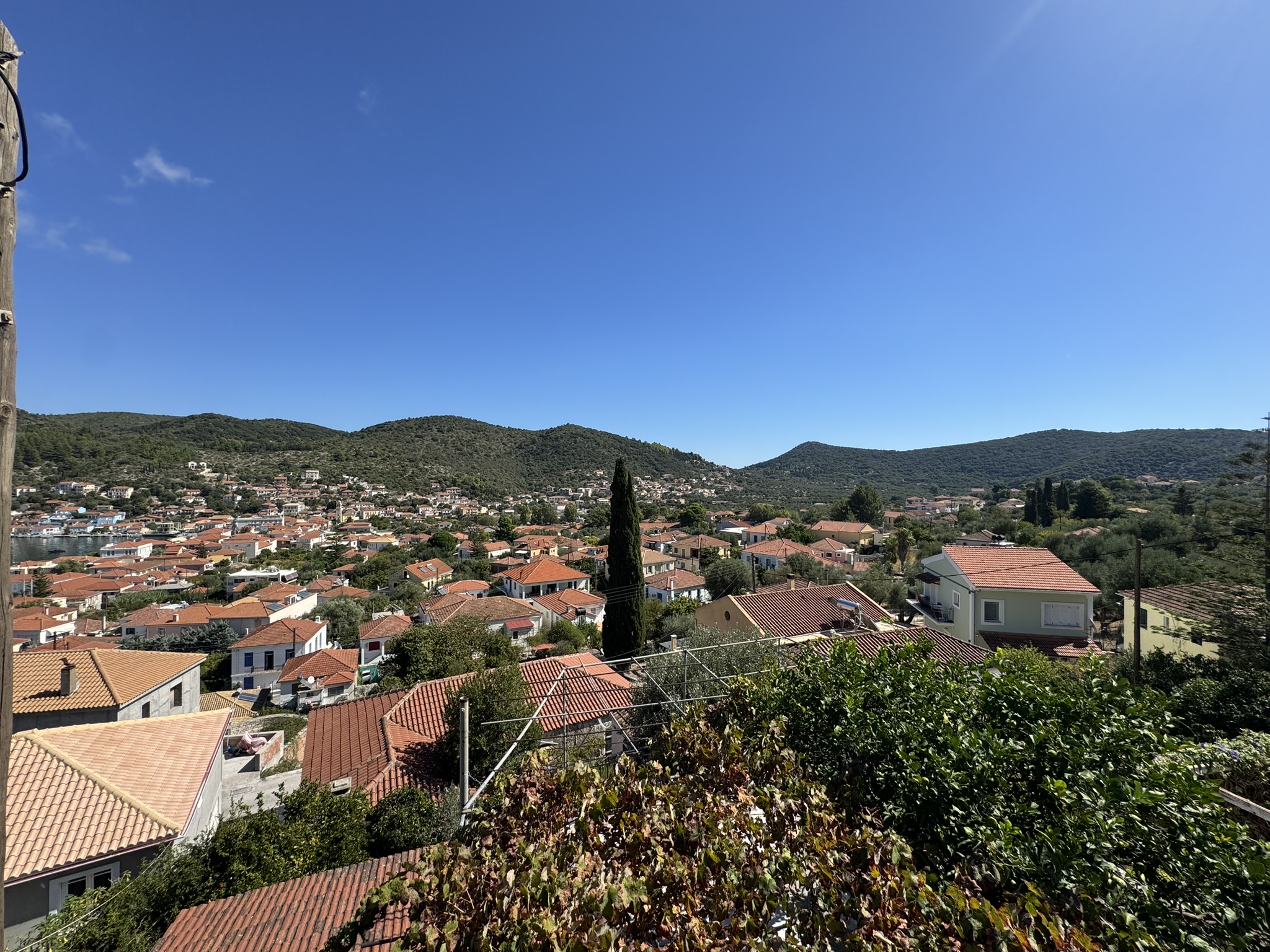 Views from house for sale in Ithaca Greece, Vathi