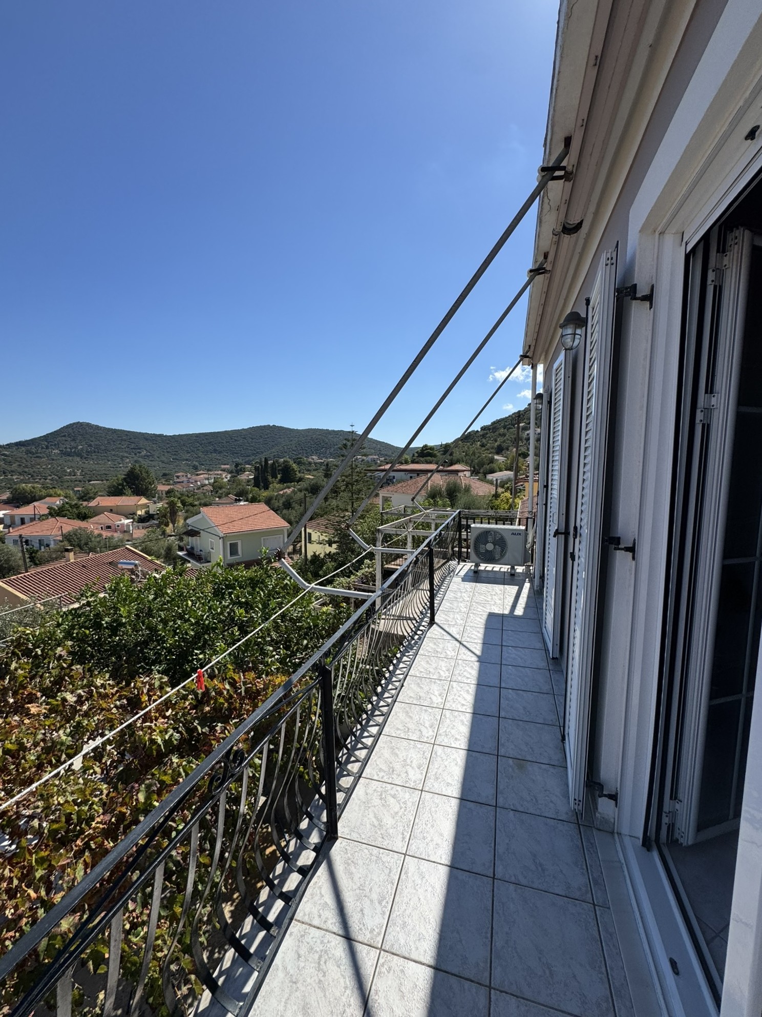Balcony of house for sale in Ithaca Greece, Vathi