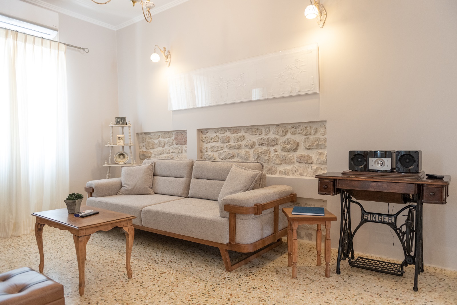 Living area of house for sale in Ithaca Greece, Vathi