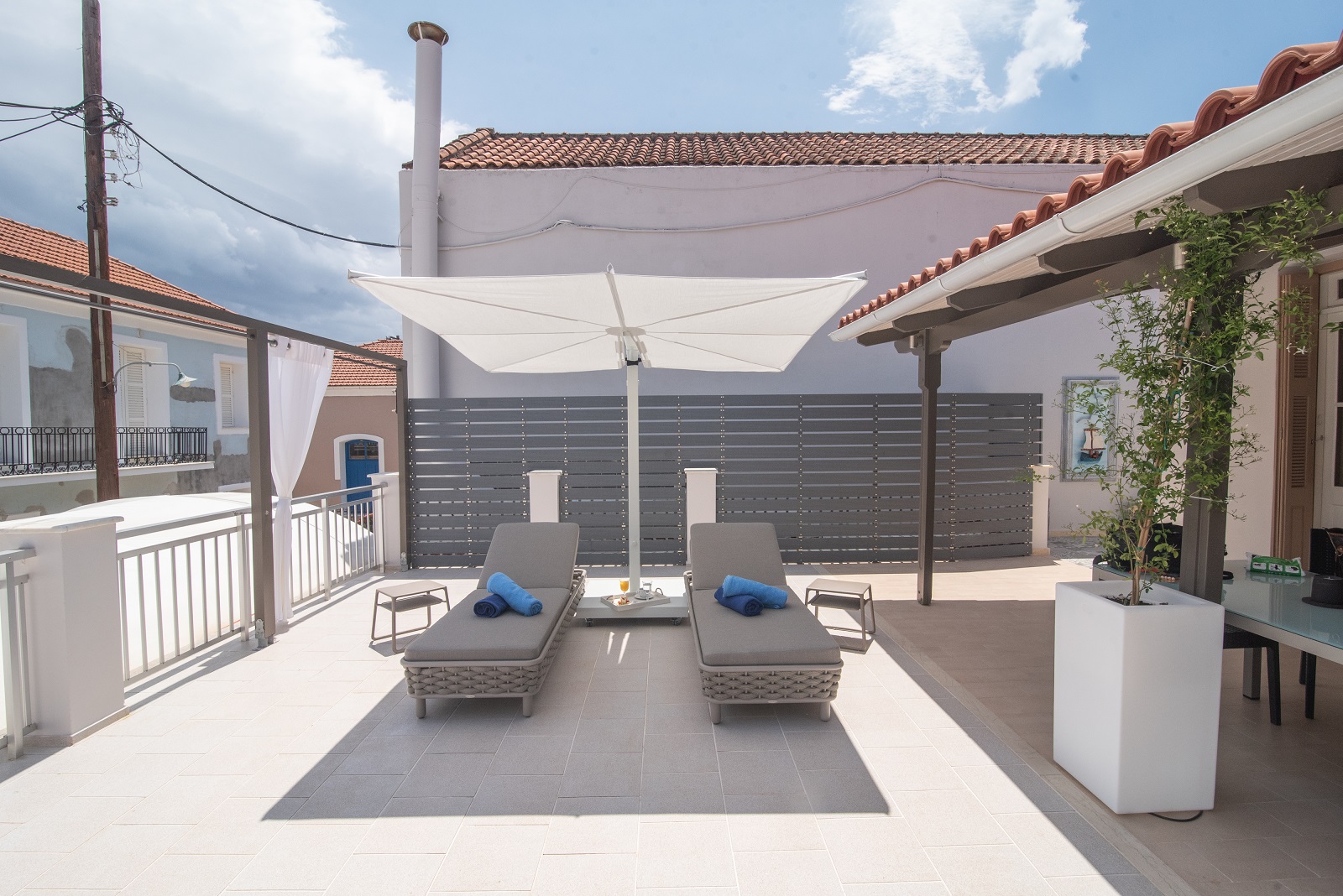 Terrace of house for sale in Ithaca Greece, Vathi