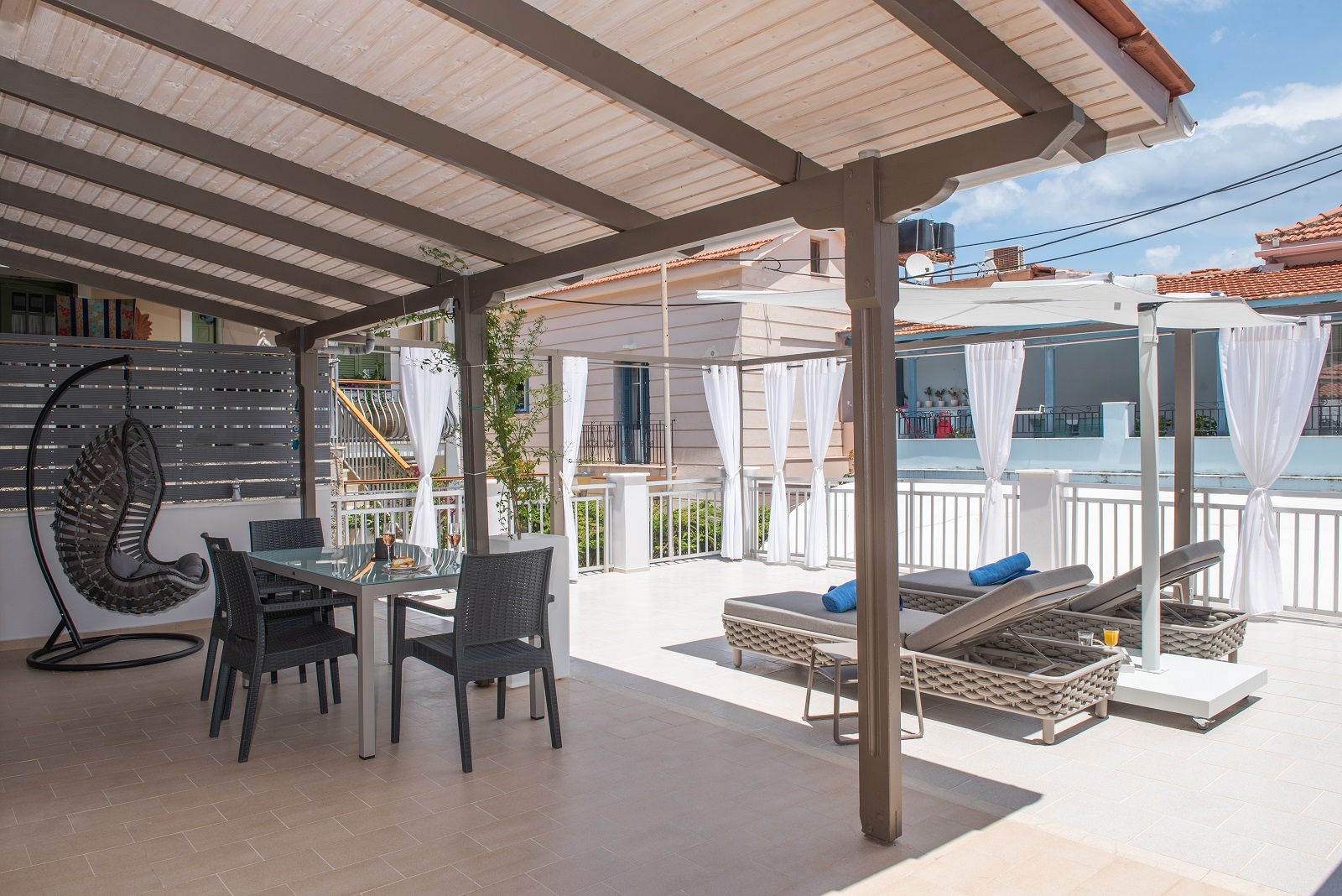Terrace of house for sale in Ithaca Greece, Vathi
