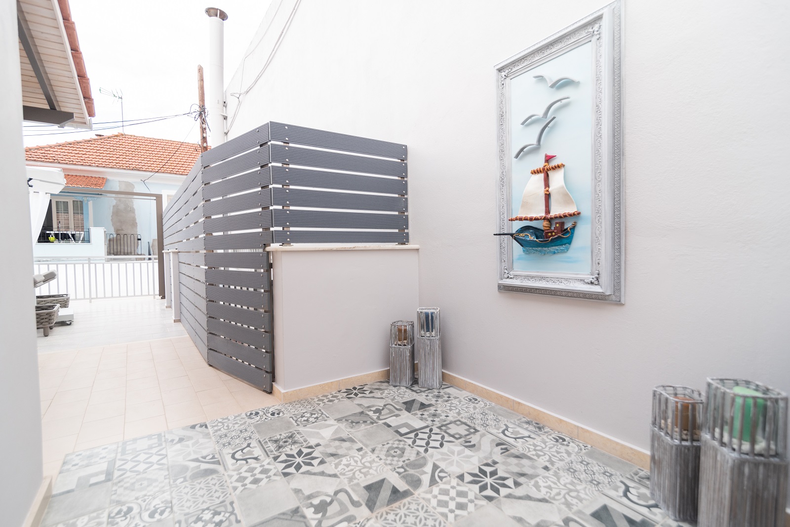Terrace of house for sale in Ithaca Greece, Vathi