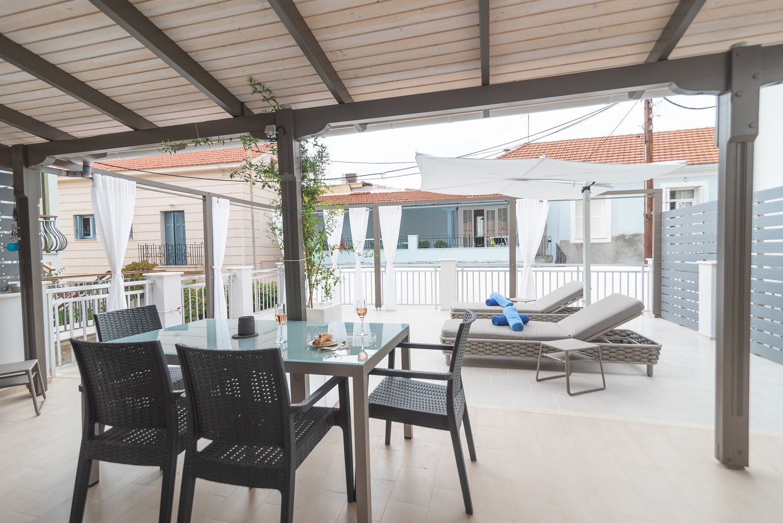 Terrace of house for sale in Ithaca Greece, Vathi