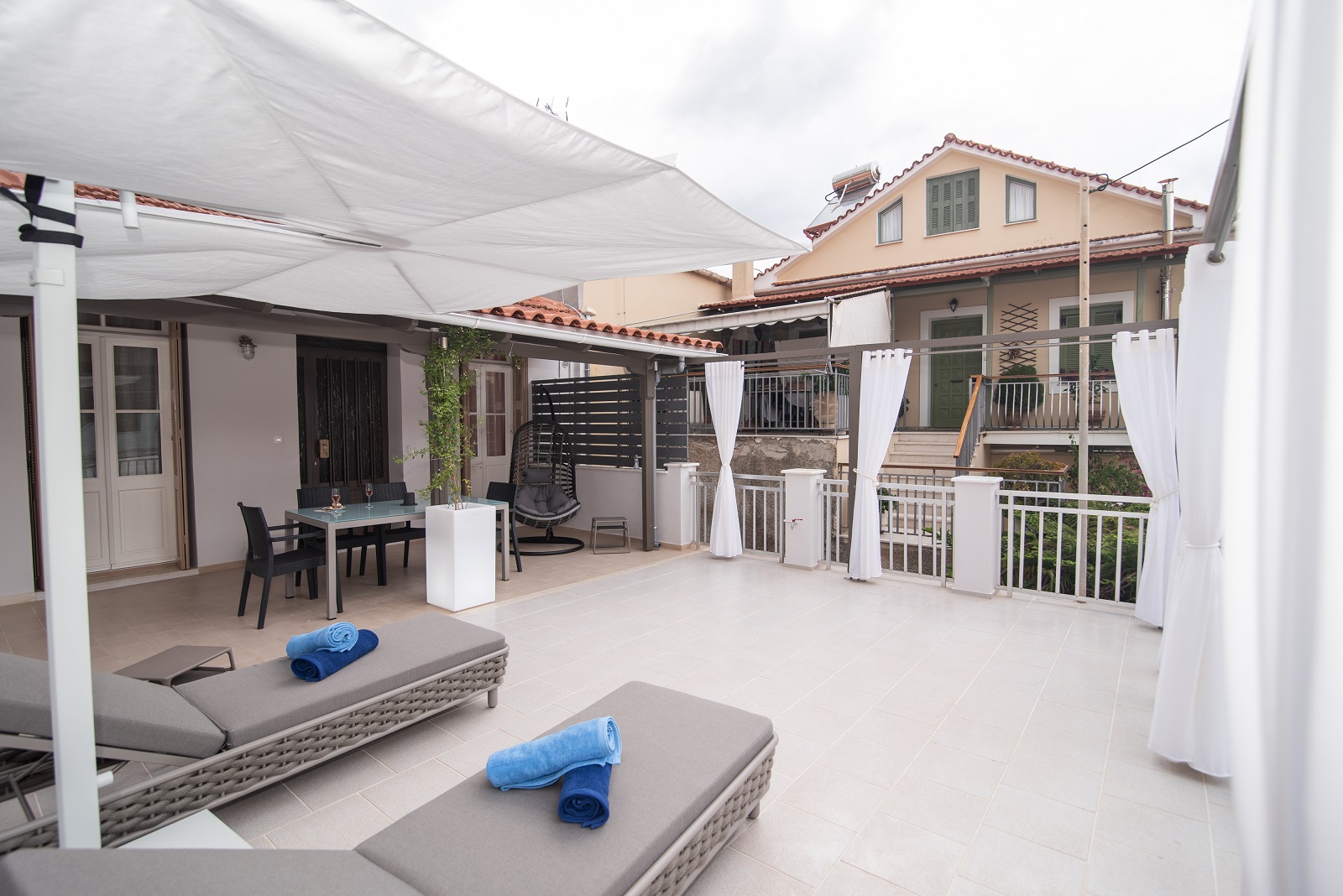 Terrace of house for sale in Ithaca Greece, Vathi