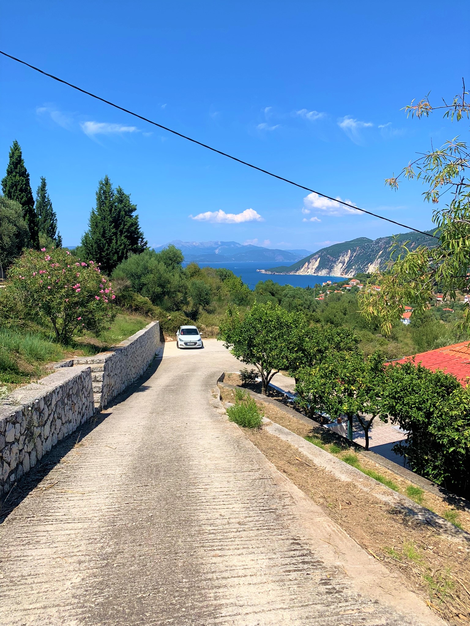 Access road of house for sale in Ithaca Greece, Platrithyas