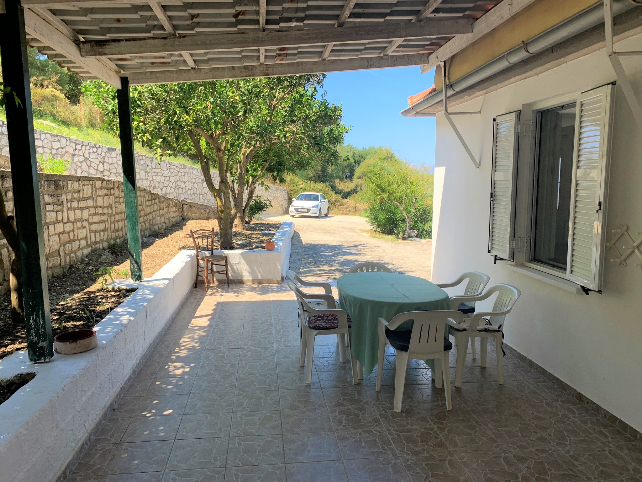 Veranda of house for sale in Ithaca Greece, Platrithyas