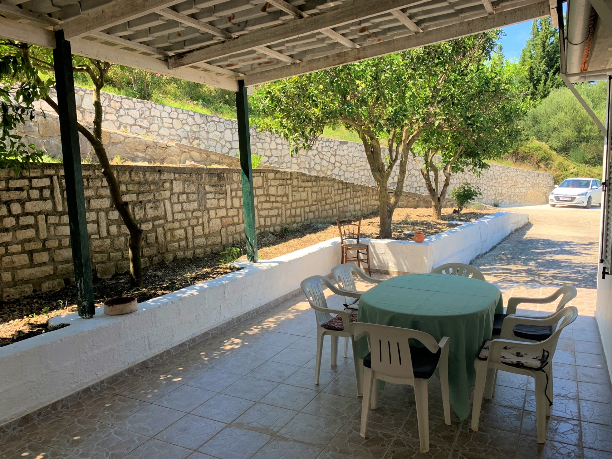 Veranda of house for sale in Ithaca Greece, Platrithyas