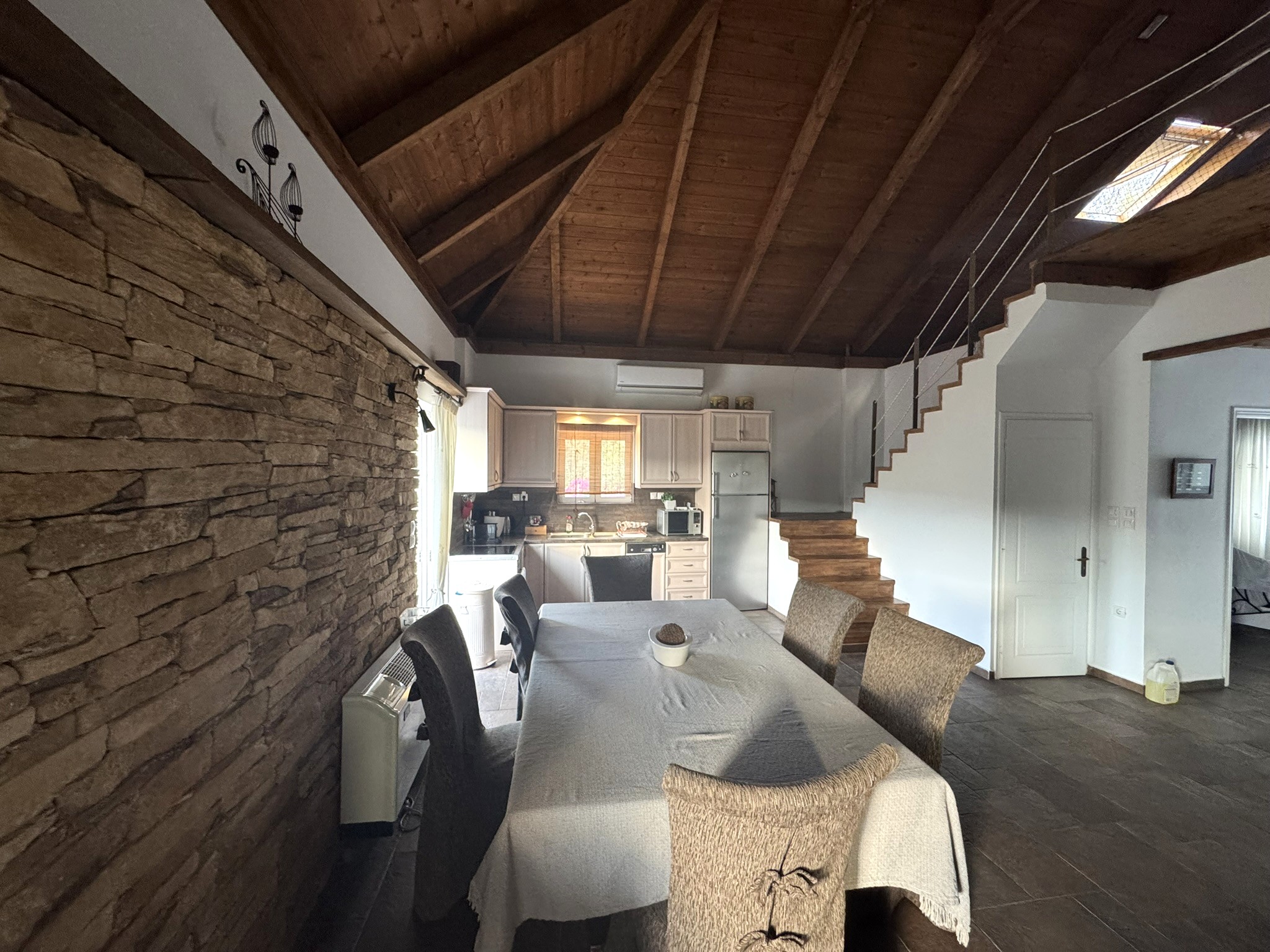 Dining area of house for sale in Ithaca Greece, Vathi