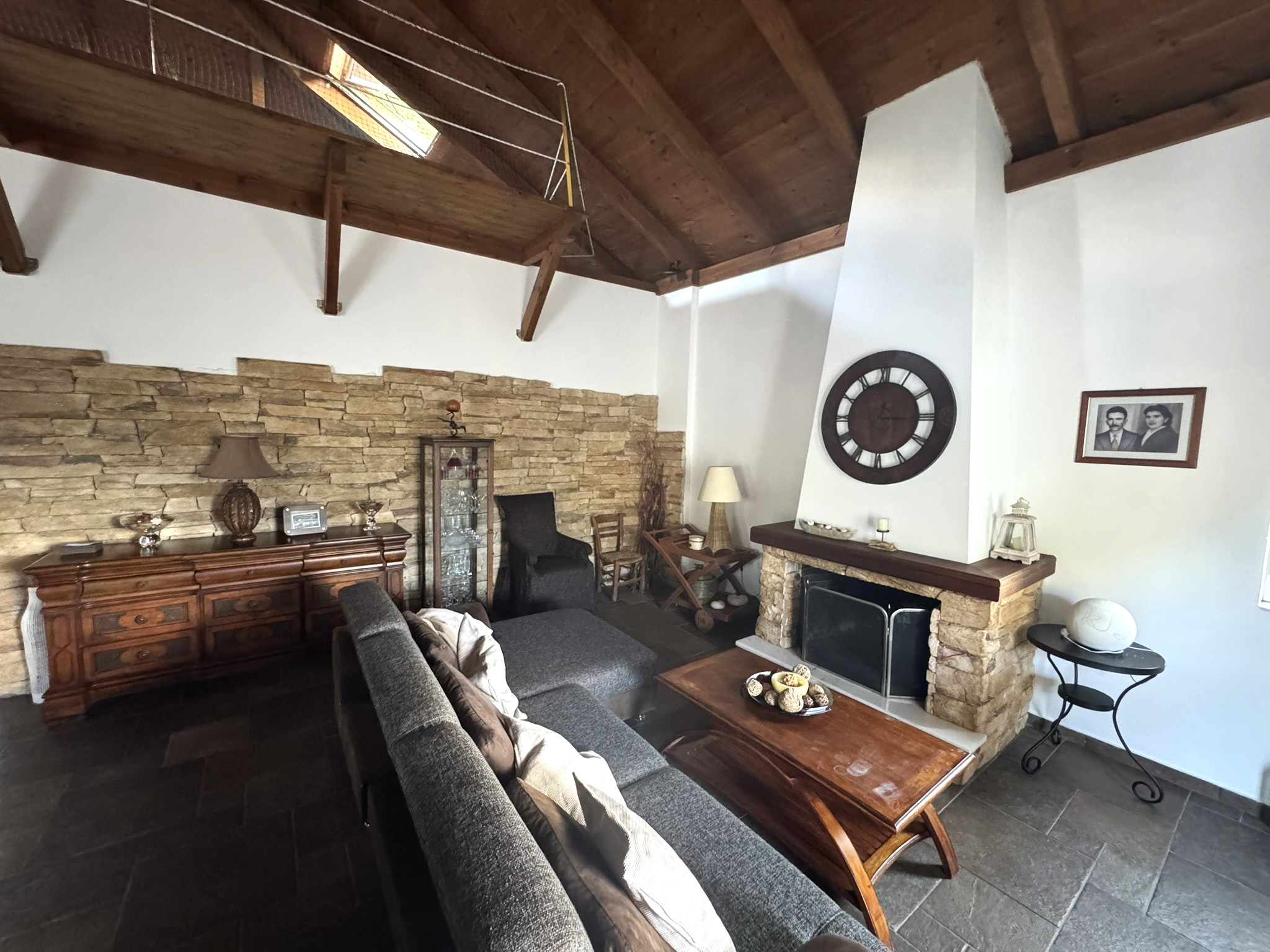Living area of house for sale in Ithaca Greece, Vathi