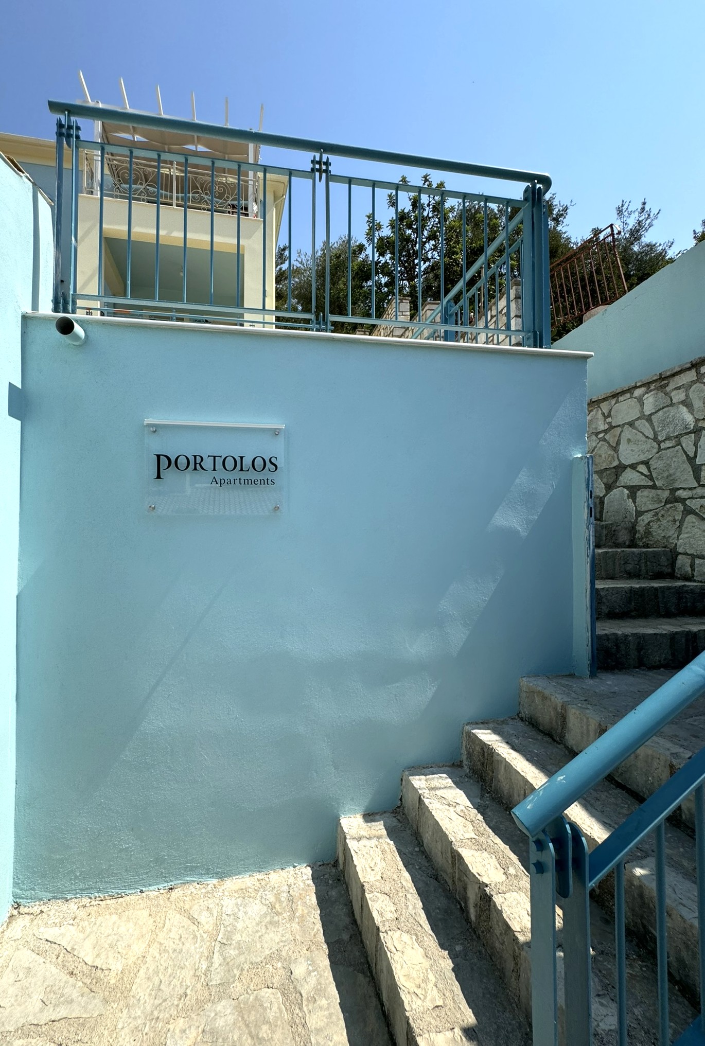 Stairs of house for sale in Ithaca Greece, Vathi