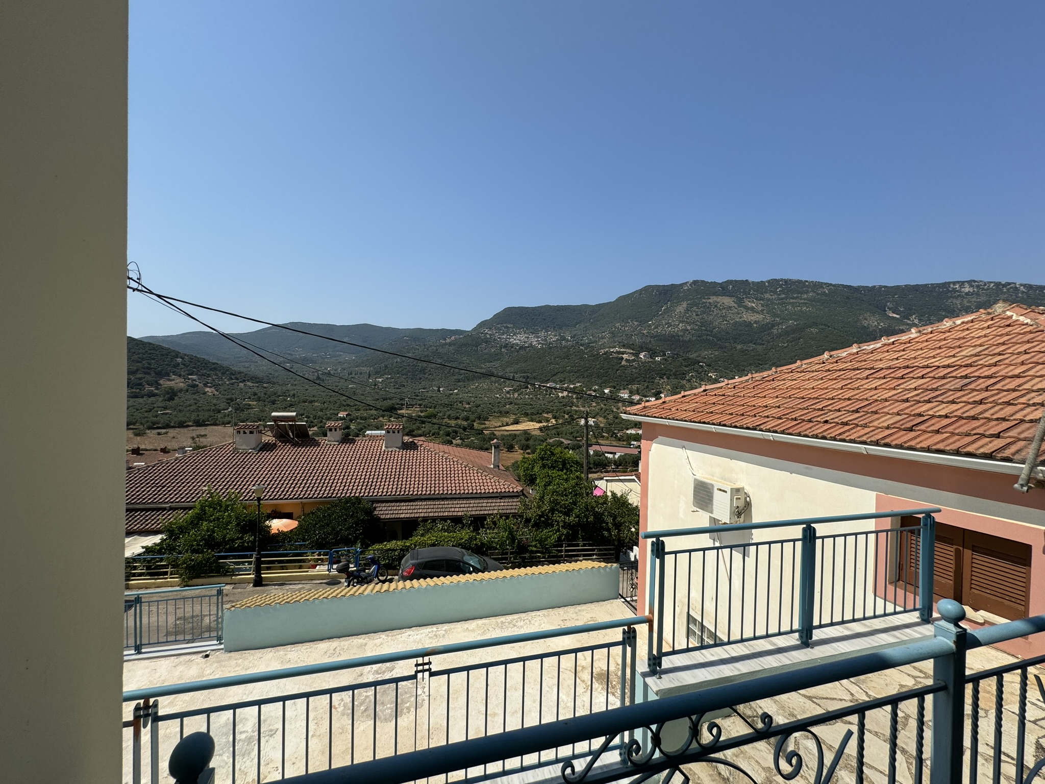Balcony view of house for sale in Ithaca Greece, Vathi