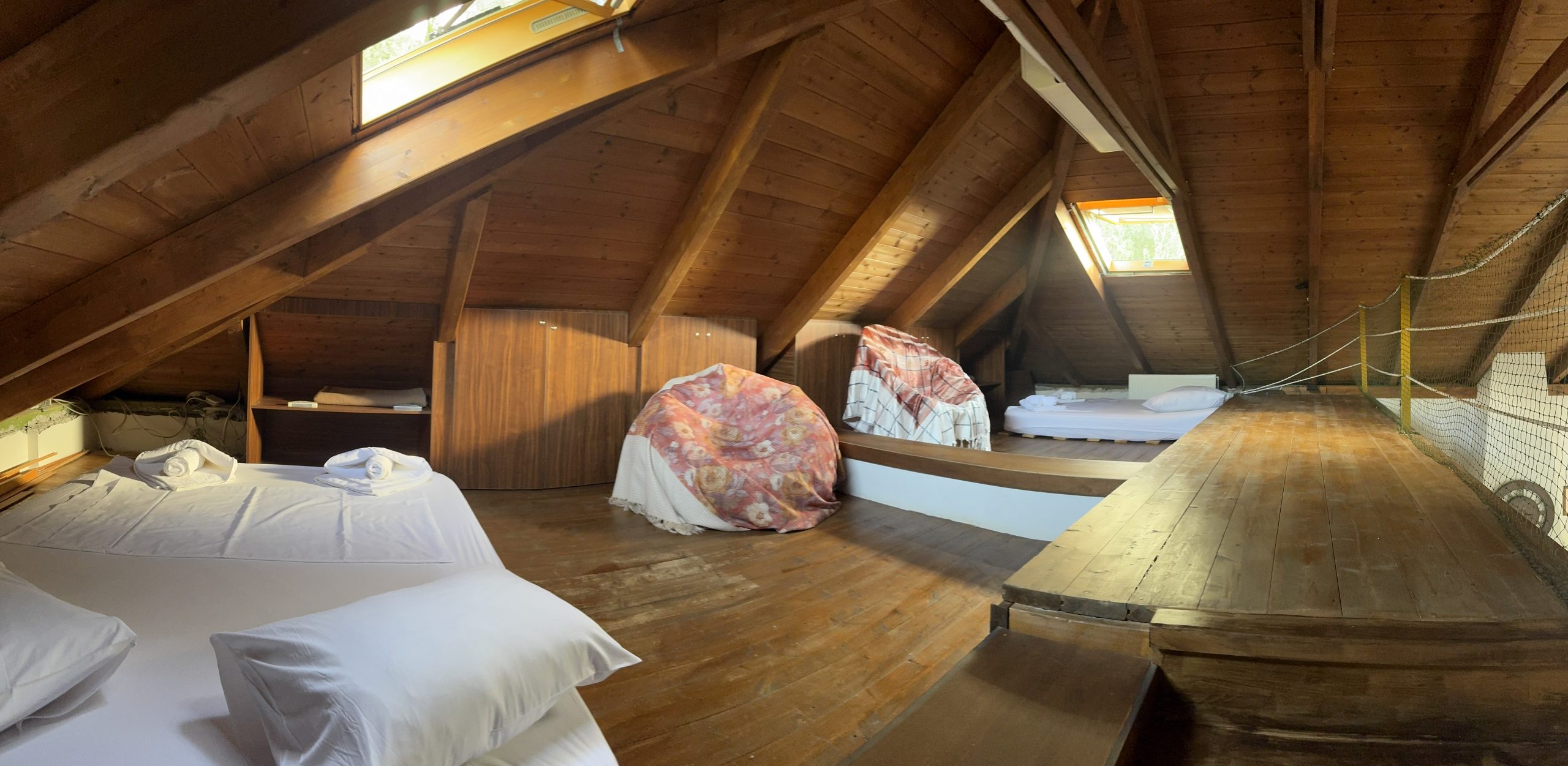 Panoramic view of attic in house for sale in Ithaca Greece, Vathi