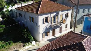 Aerial view of house for sale in Ithaca Greece, Vathi