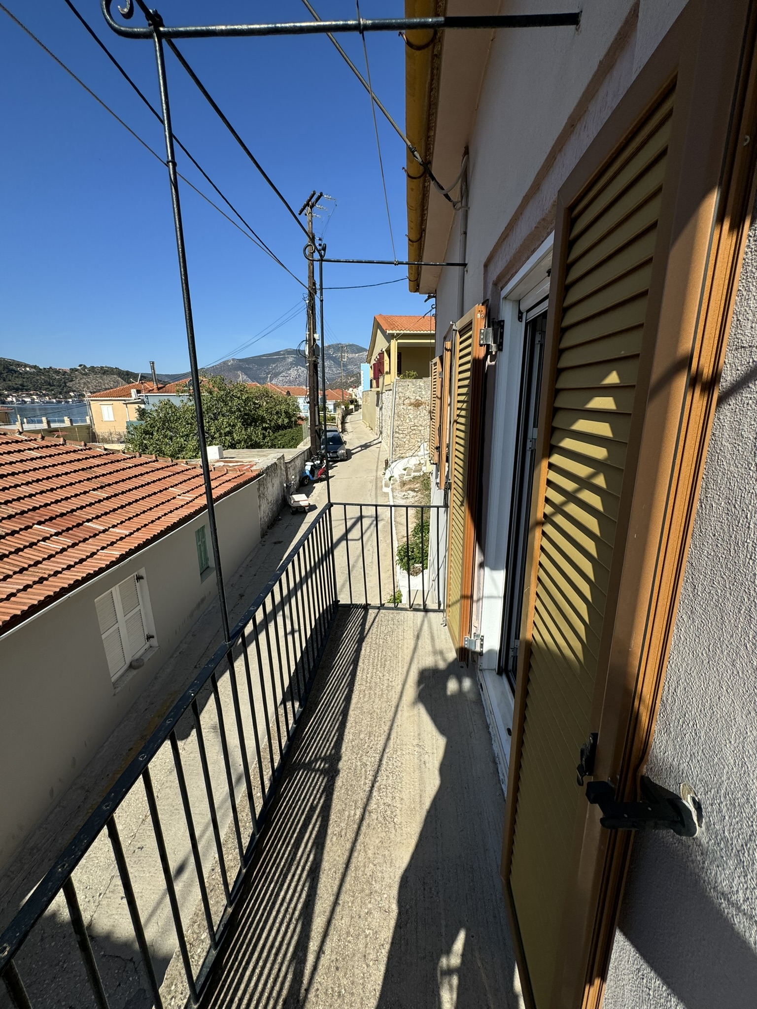 Balcony of house for sale in Ithaca Greece, Vathi