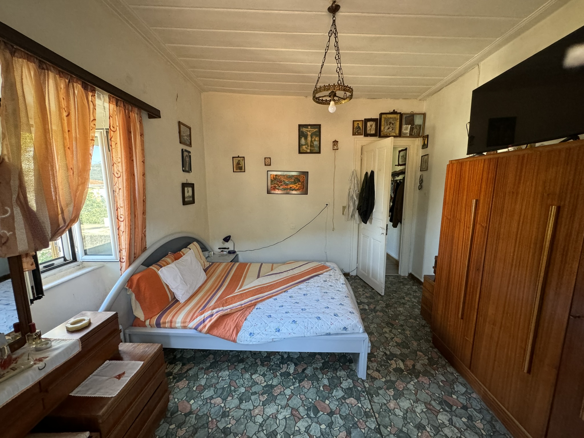 Double bedroom of house for sale in Ithaca Greece, Vathi