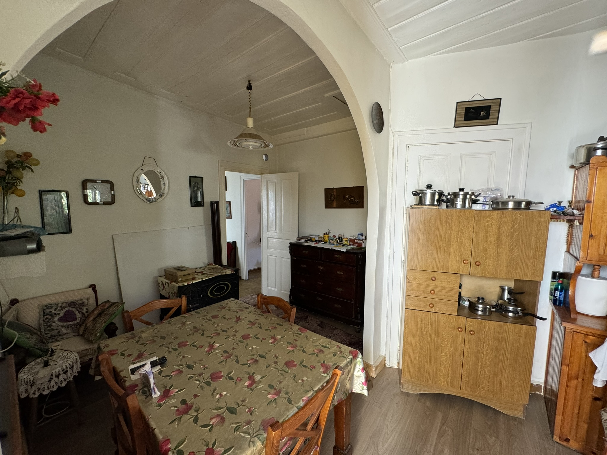 Dining and kitchen area of house for sale in Ithaca Greece, Vathi