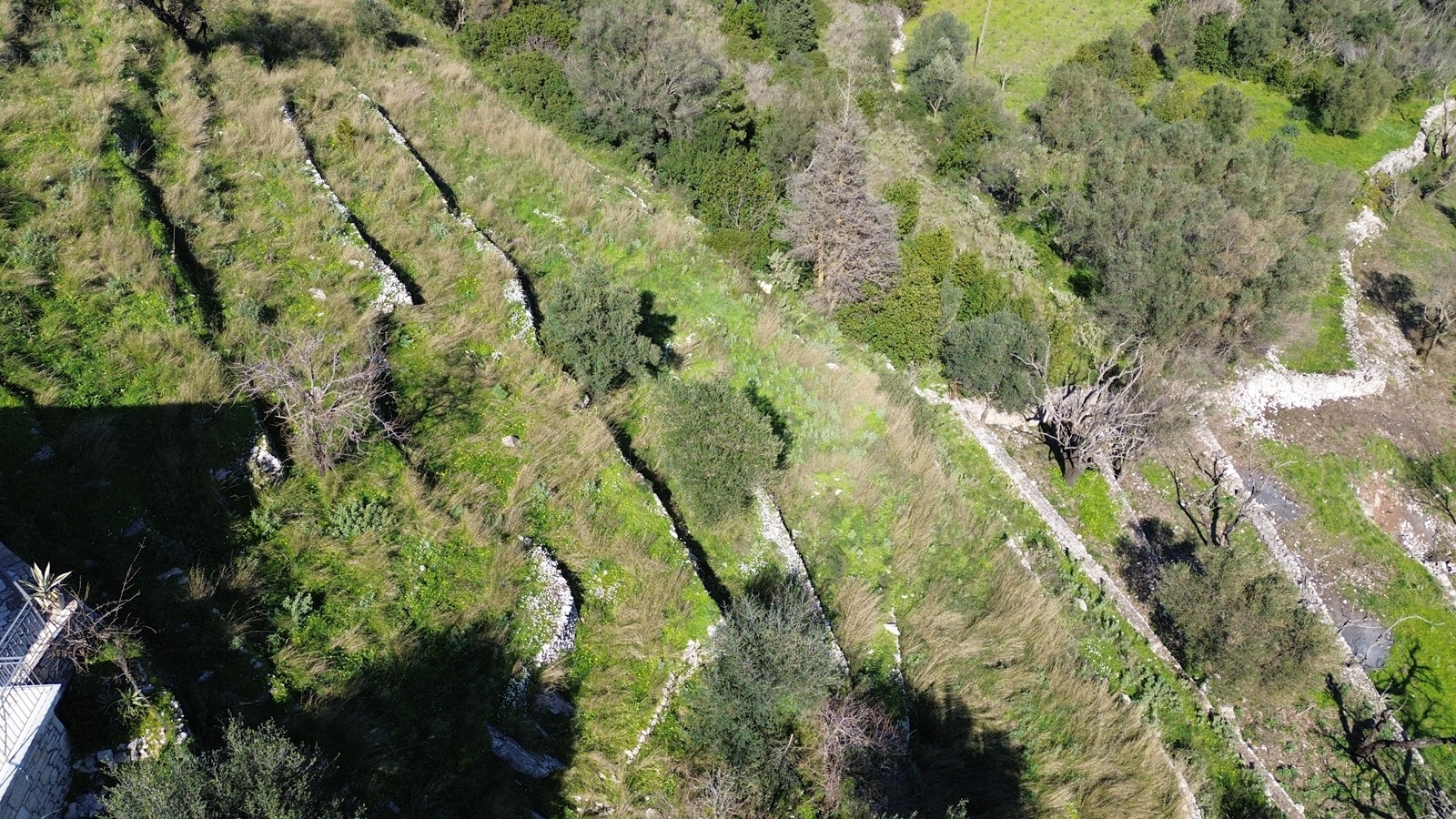 Aerial view of land for sale in Ithaca Greece, Exoghi