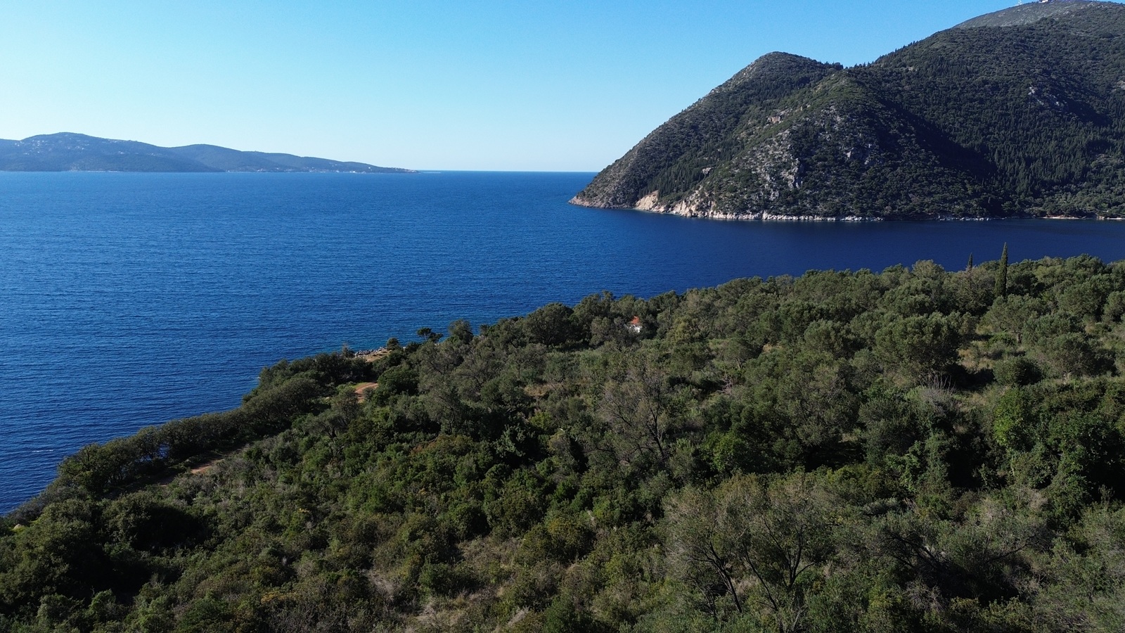 Sea views from land for sale in Ithaca Greece, Stavros
