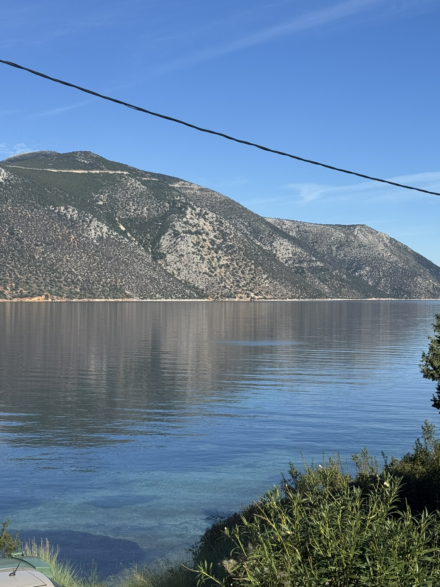 Sea views of house for sale in Ithaca Greece, Aetos