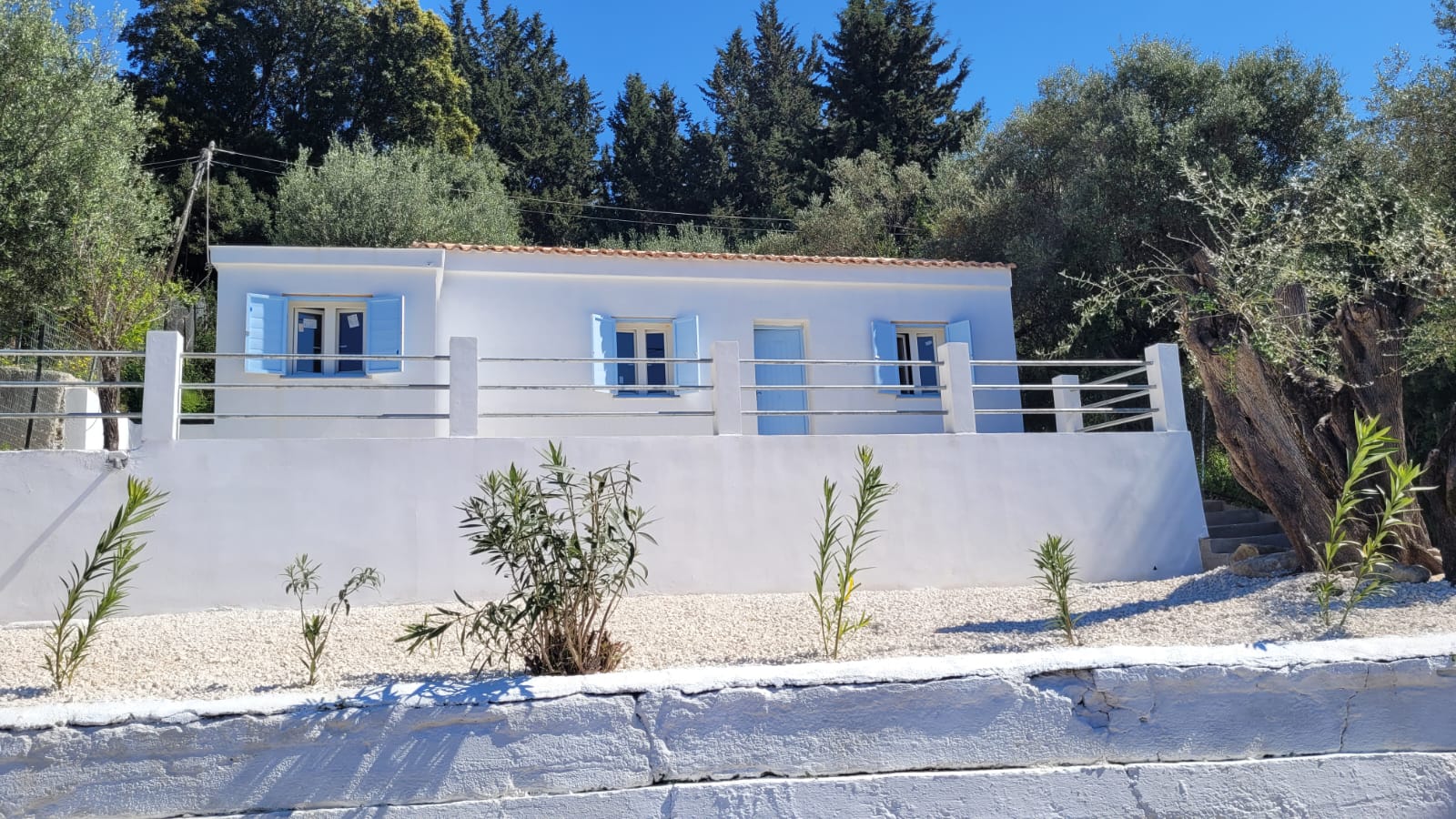 Front of house for sale in Ithaca Greece, Aetos